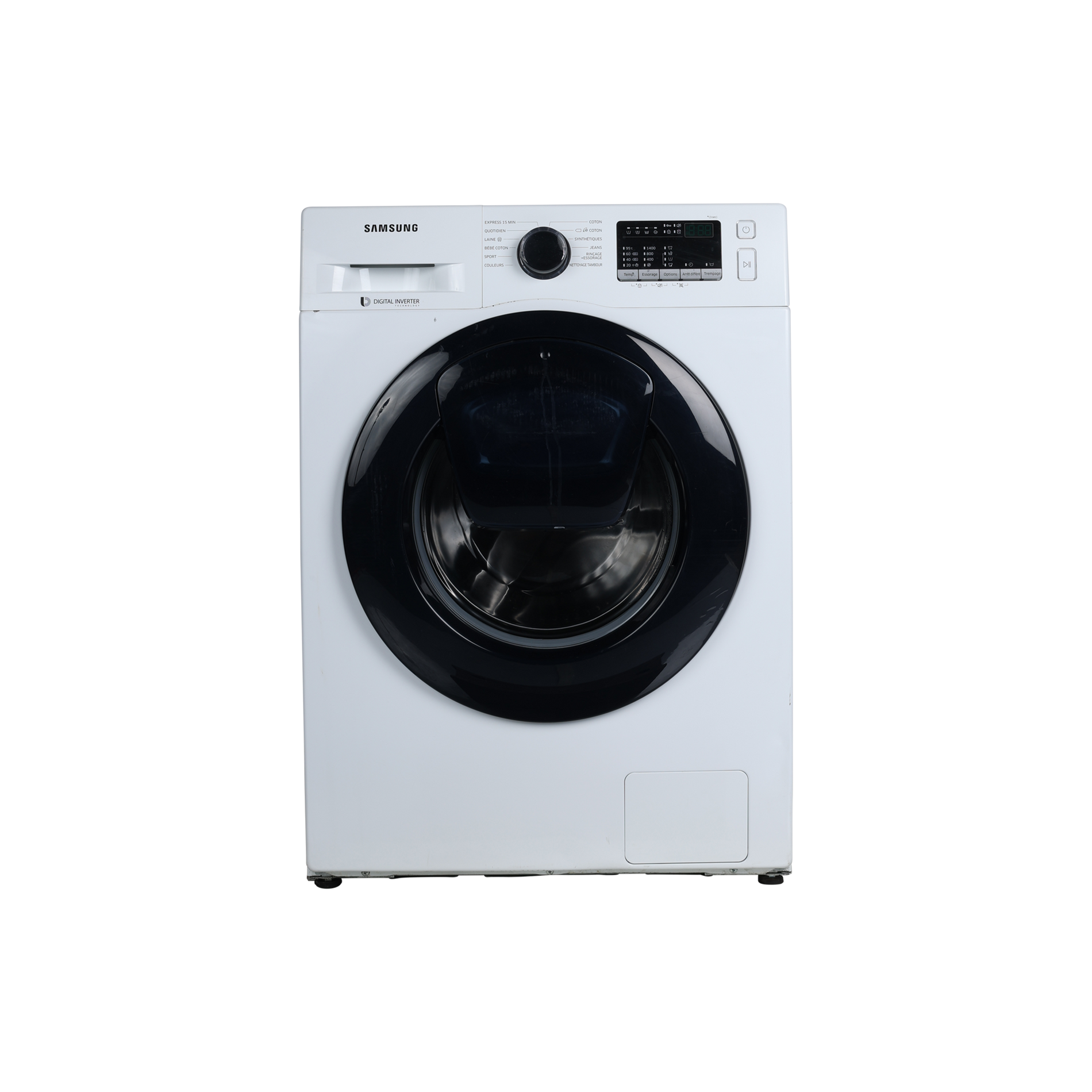 Lave-Linge Hublot 9 kg Reconditionné SAMSUNG WW90K44305W : vue de face