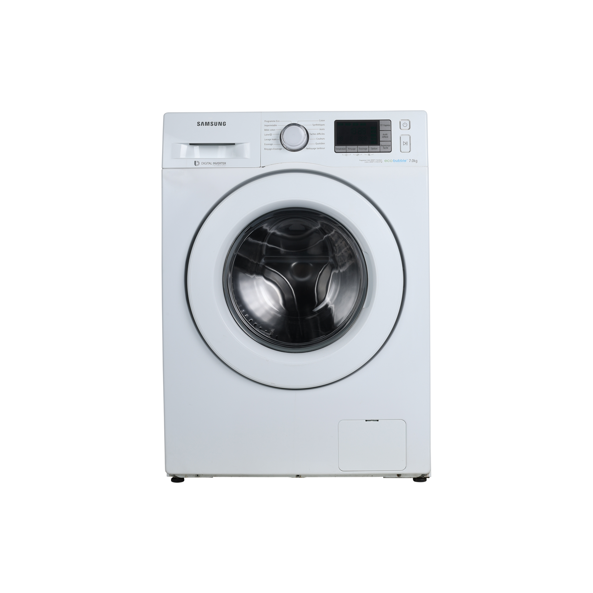 Lave-Linge Hublot 7 kg Reconditionné SAMSUNG WF70F5E3U4W : vue de face