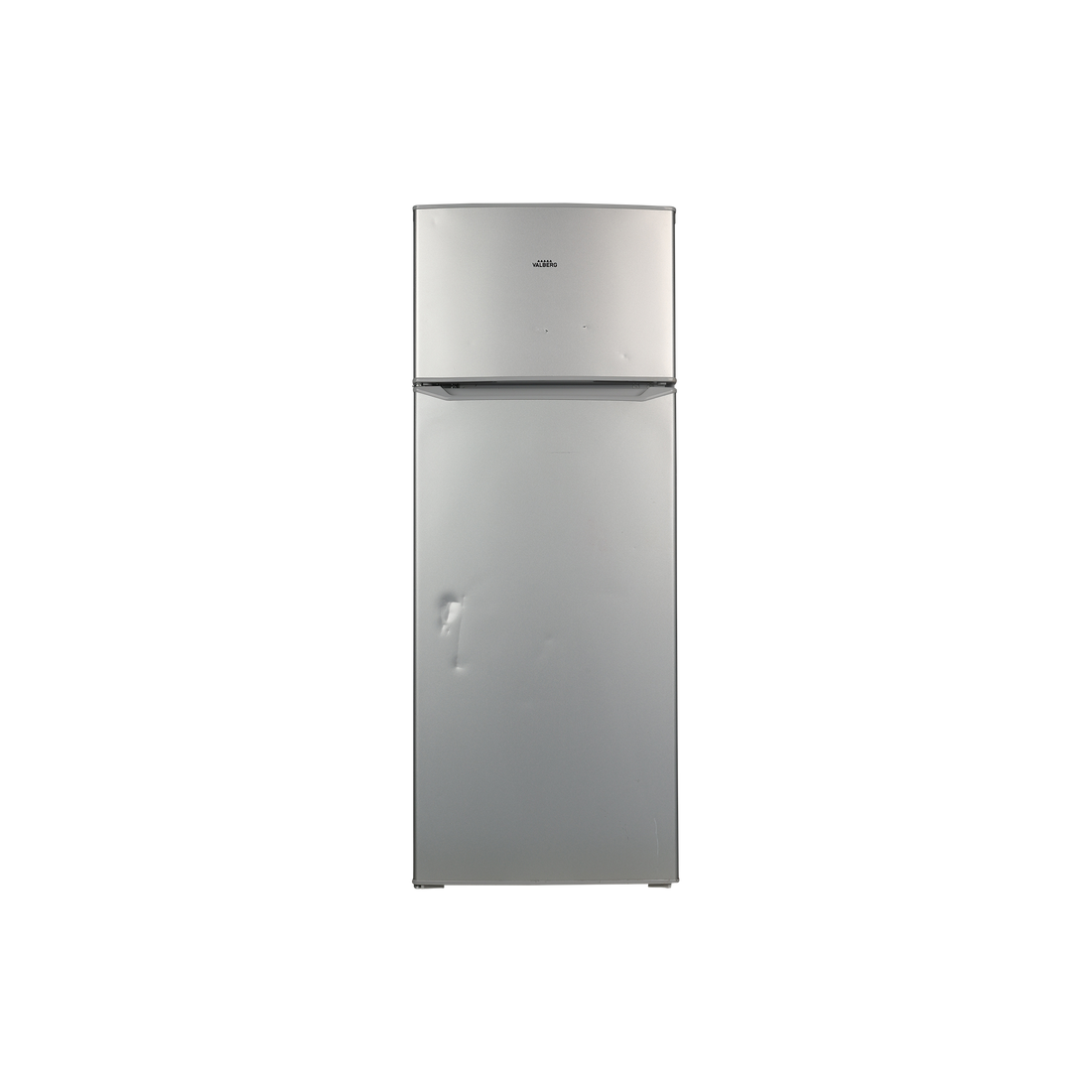 Réfrigérateur Avec Congélateur 212 L Reconditionné VALBERG 2D 212 A+ SHOC SILVER : vue de face