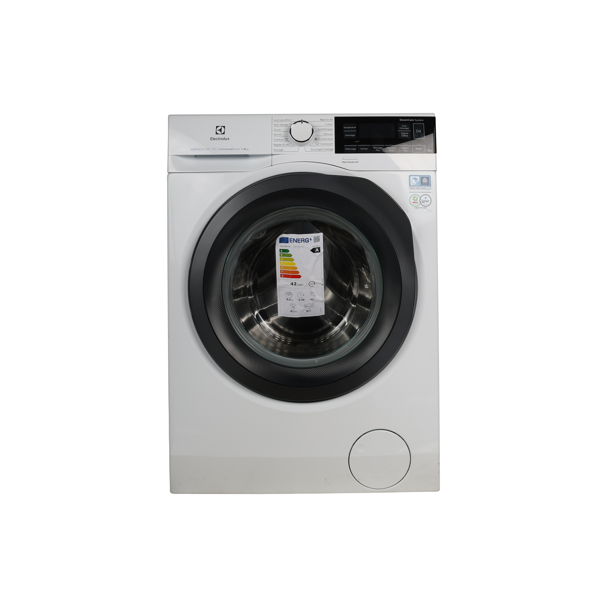 Lave-Linge Hublot 8 kg Reconditionné ELECTROLUX EW7F8143OV : vue de face