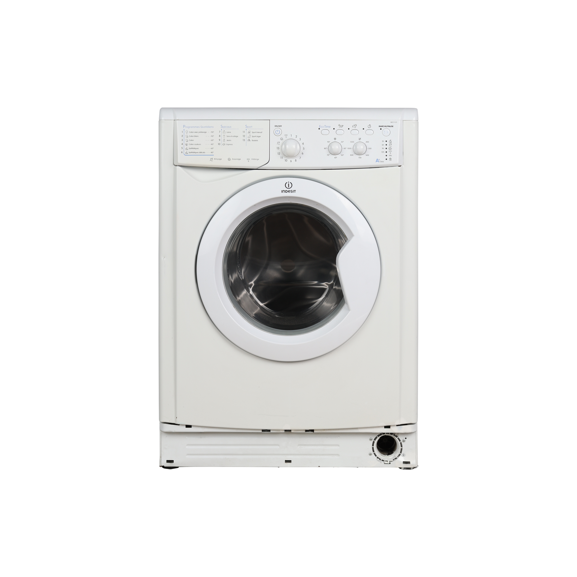 Lave-Linge Hublot 5 kg Reconditionné INDESIT IWC 5125 (FR) : vue de face