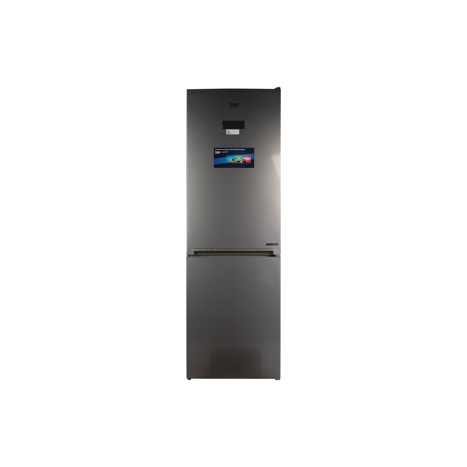 Réfrigérateur Avec Congélateur 323 L Reconditionné BEKO RCNE366E60ZXBN : vue de face