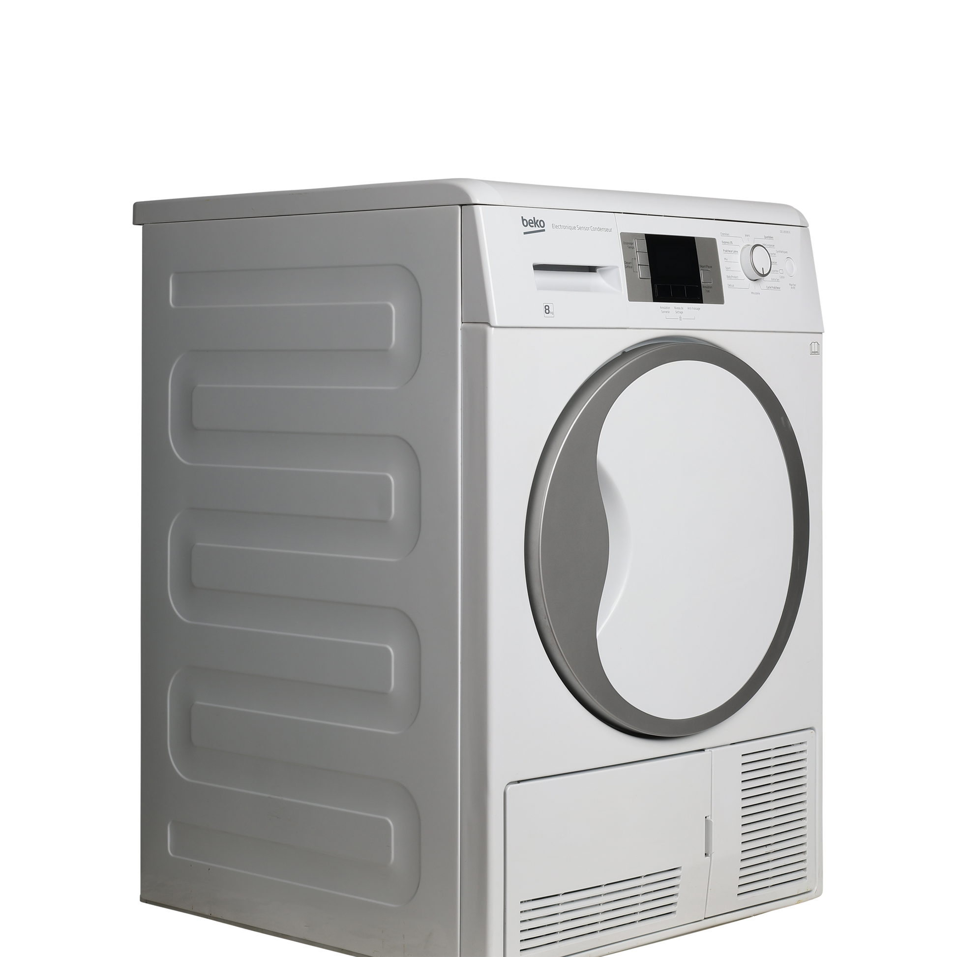 Seche-Linge Condensation 8 kg Reconditionné BEKO DCU8330X : vue du côté gauche