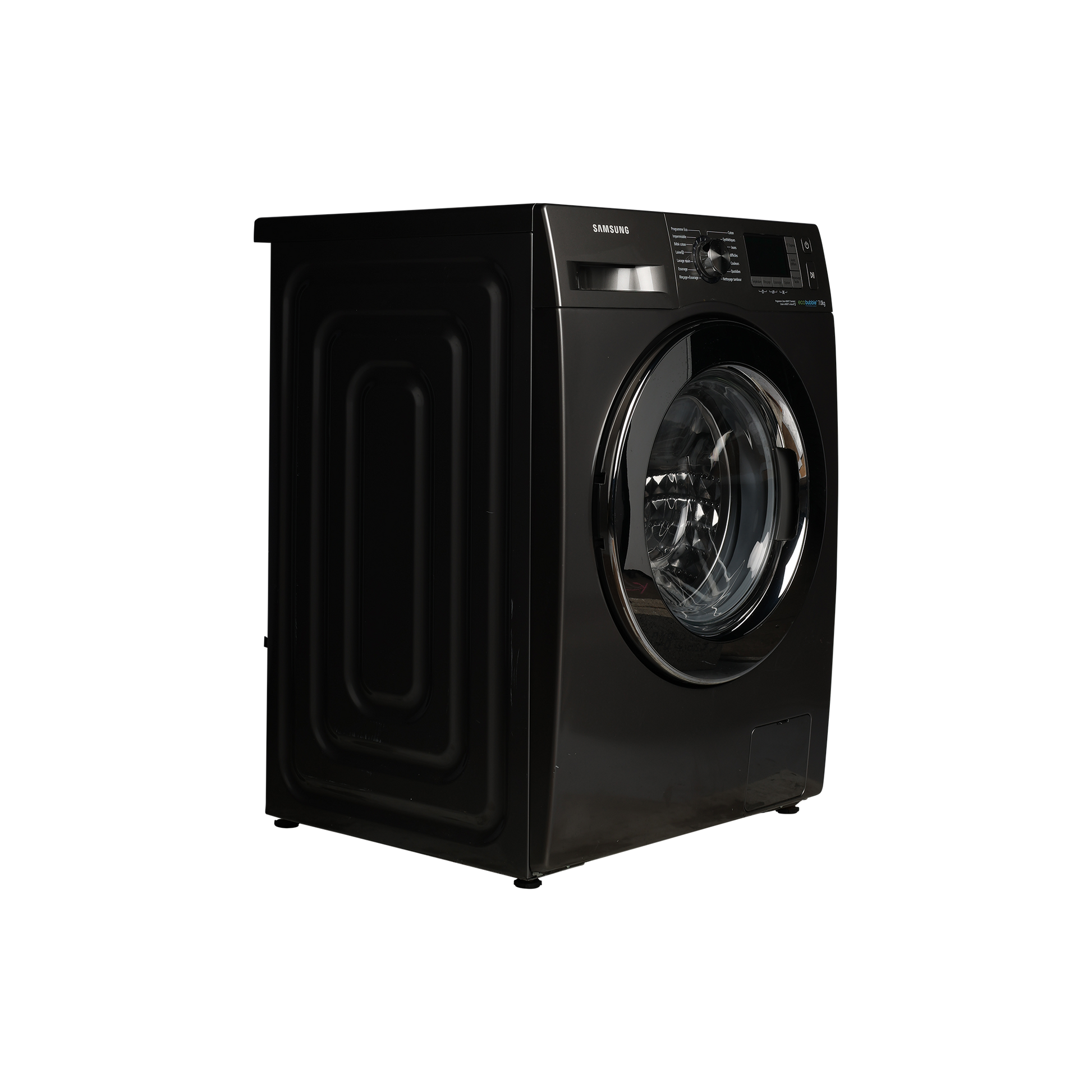 Lave-Linge Hublot 7 kg Reconditionné SAMSUNG WF70F5E5W4X : vue du côté gauche