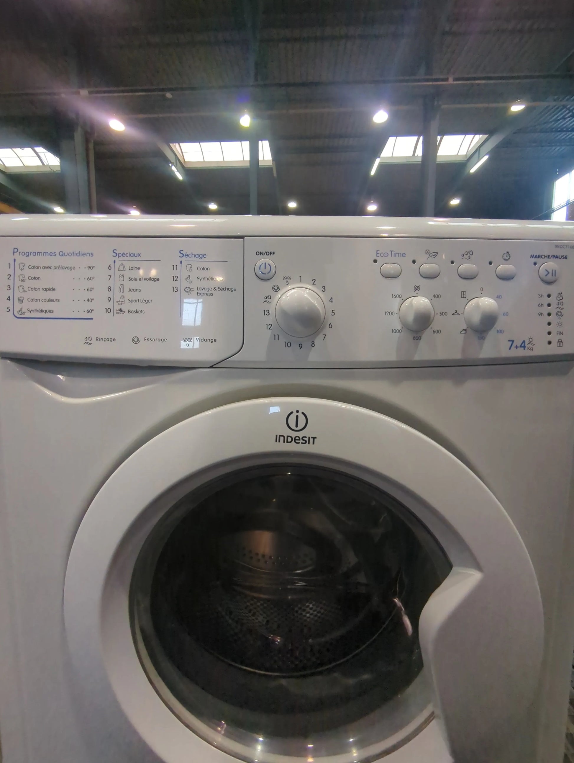 Lave-Linge Sechant 7 kg Reconditionné INDESIT IWDC 71680 (FR)