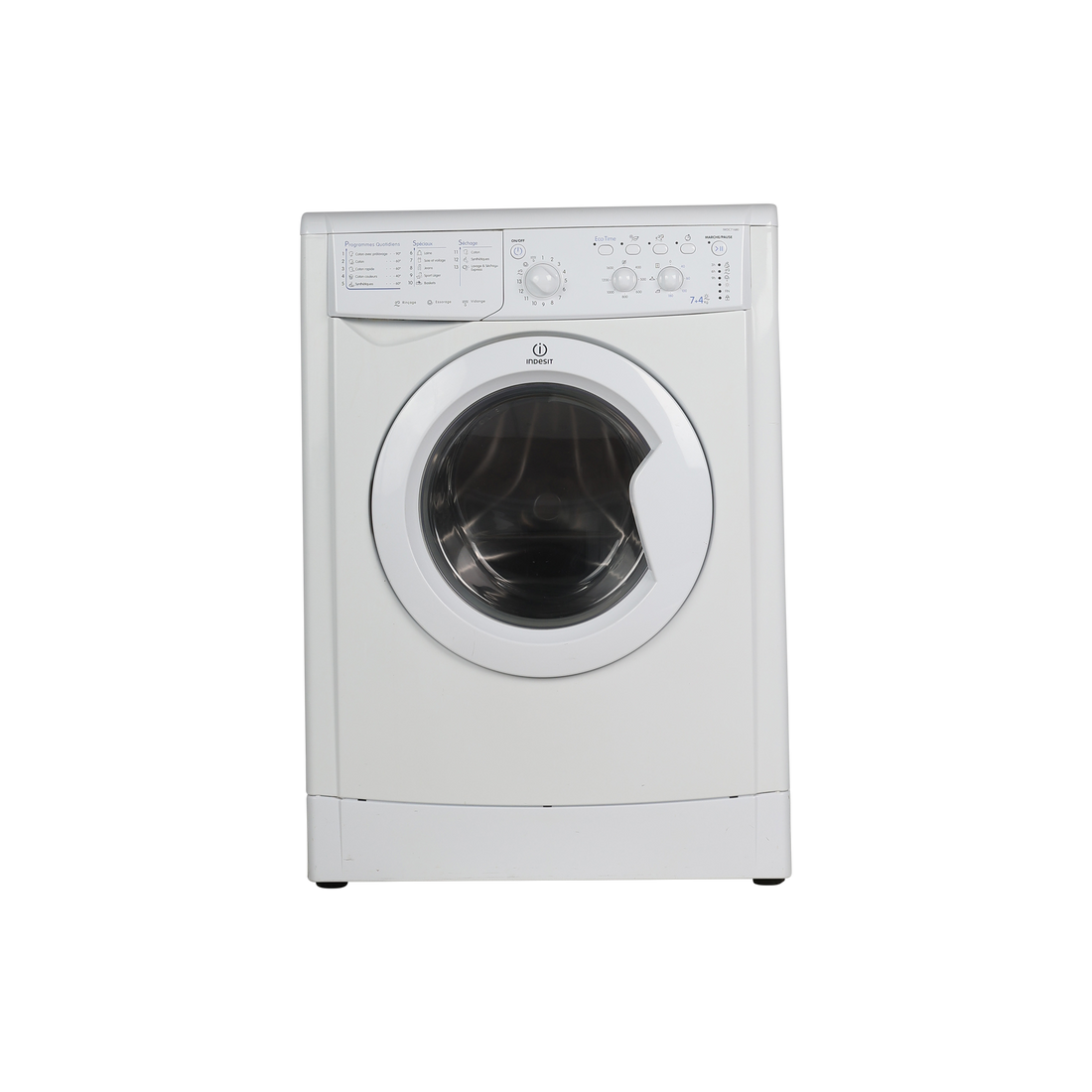 Lave-Linge Sechant 7 kg Reconditionné INDESIT IWDC 71680 (FR) : vue de face