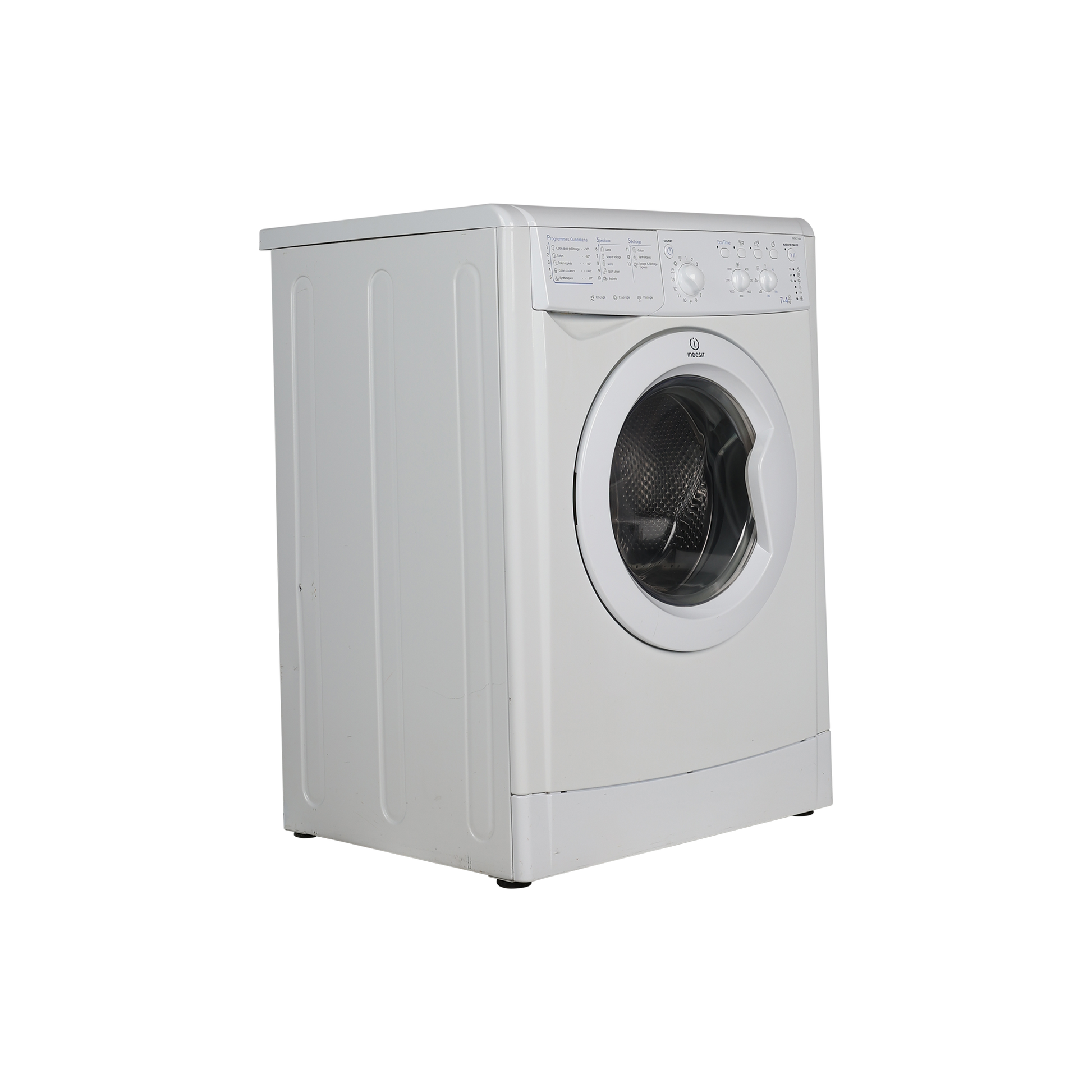 Lave-Linge Sechant 7 kg Reconditionné INDESIT IWDC 71680 (FR) : vue du côté droit