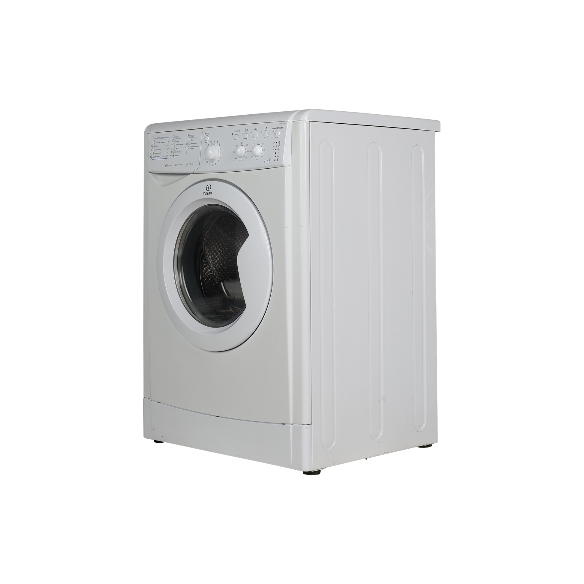 Lave-Linge Sechant 7 kg Reconditionné INDESIT IWDC 71680 (FR) : vue du côté gauche