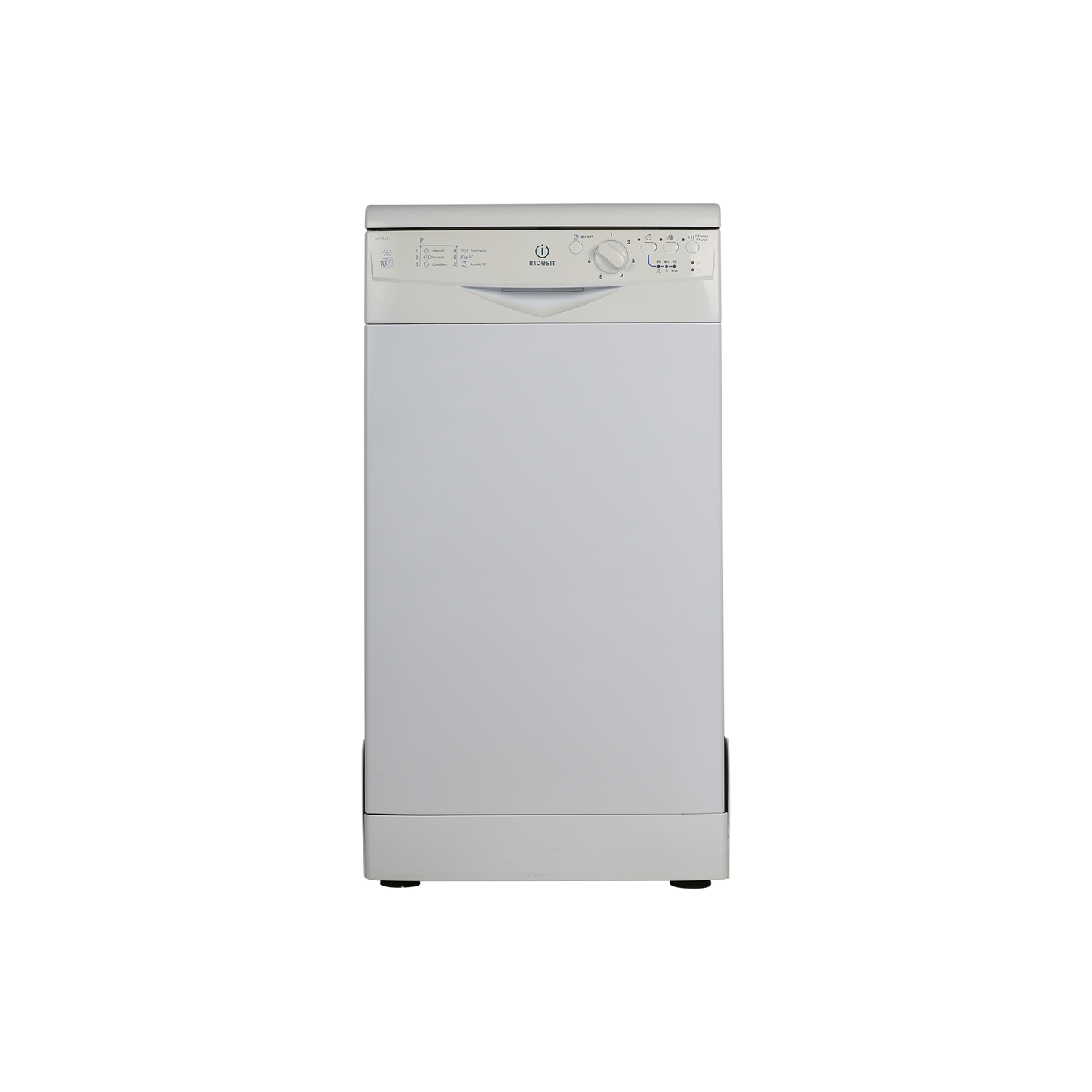 Lave-Vaisselle Pose Libre 10 Cvts Reconditionné INDESIT DSG 263 S FR : vue de face