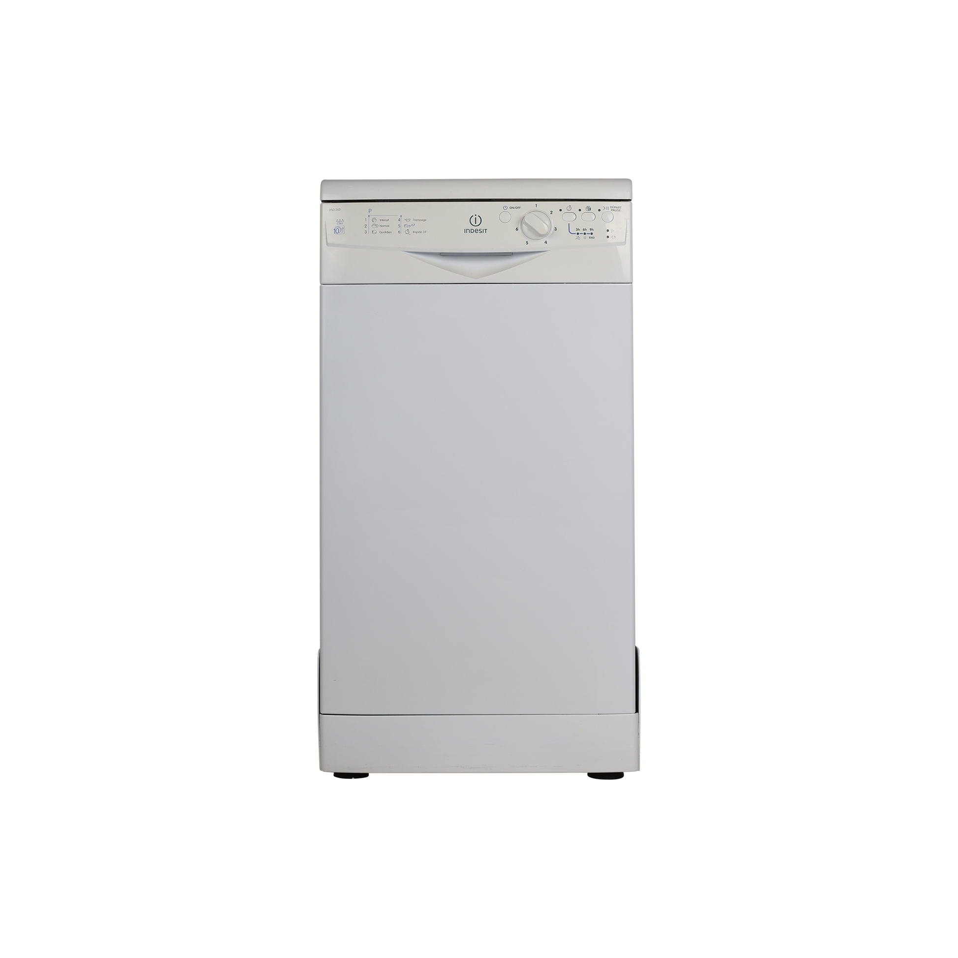 Lave-Vaisselle Pose Libre 10 Cvts Reconditionné INDESIT DSG 263 S FR : vue de face