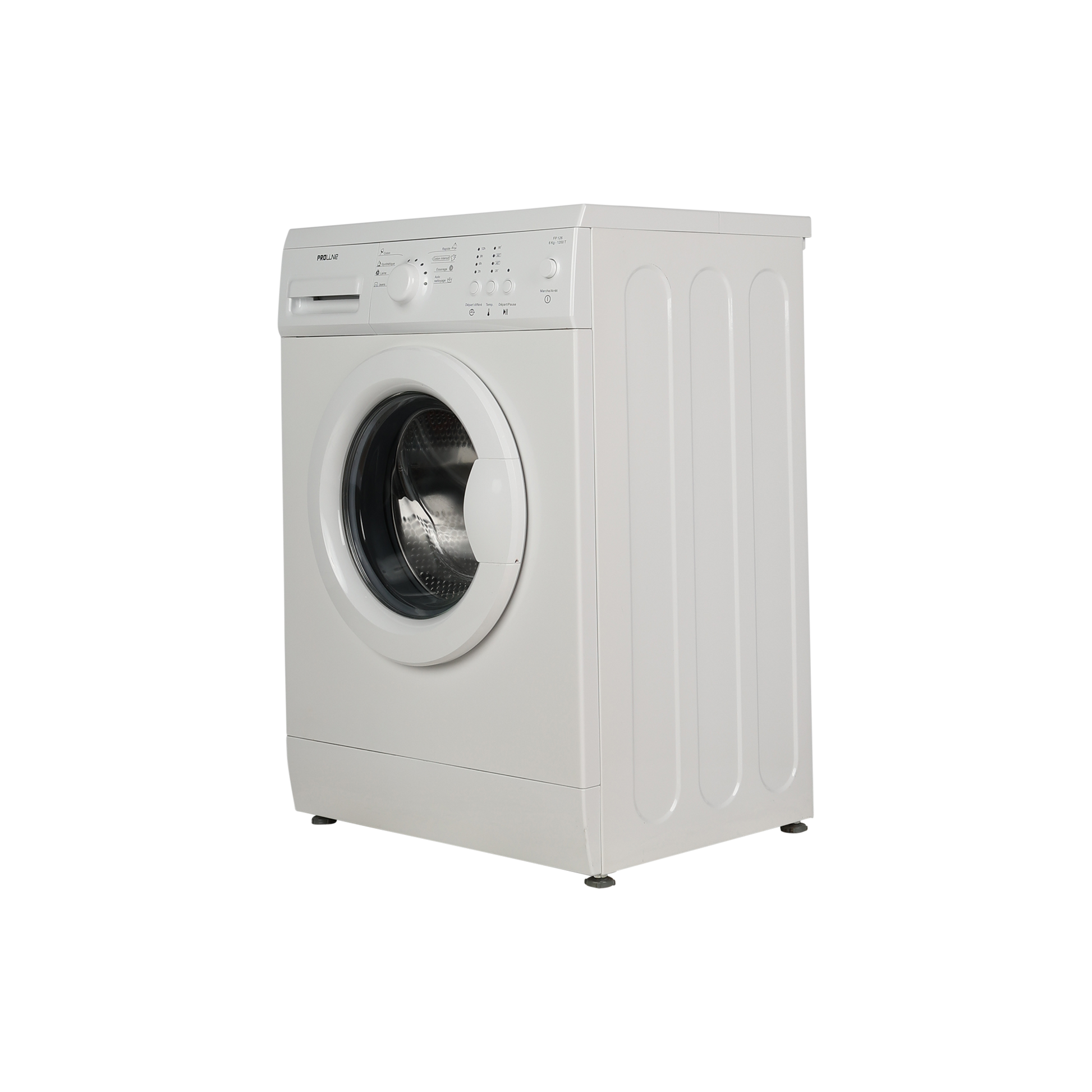 Lave-Linge Hublot 6 kg Reconditionné PROLINE FP 126 BLANC : vue du côté gauche