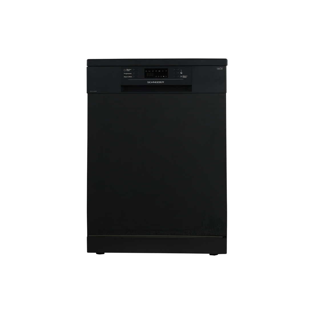 Lave-Vaisselle Pose Libre 14 Cvts Reconditionné SCHNEIDER SCDW1446IDBM : vue de face