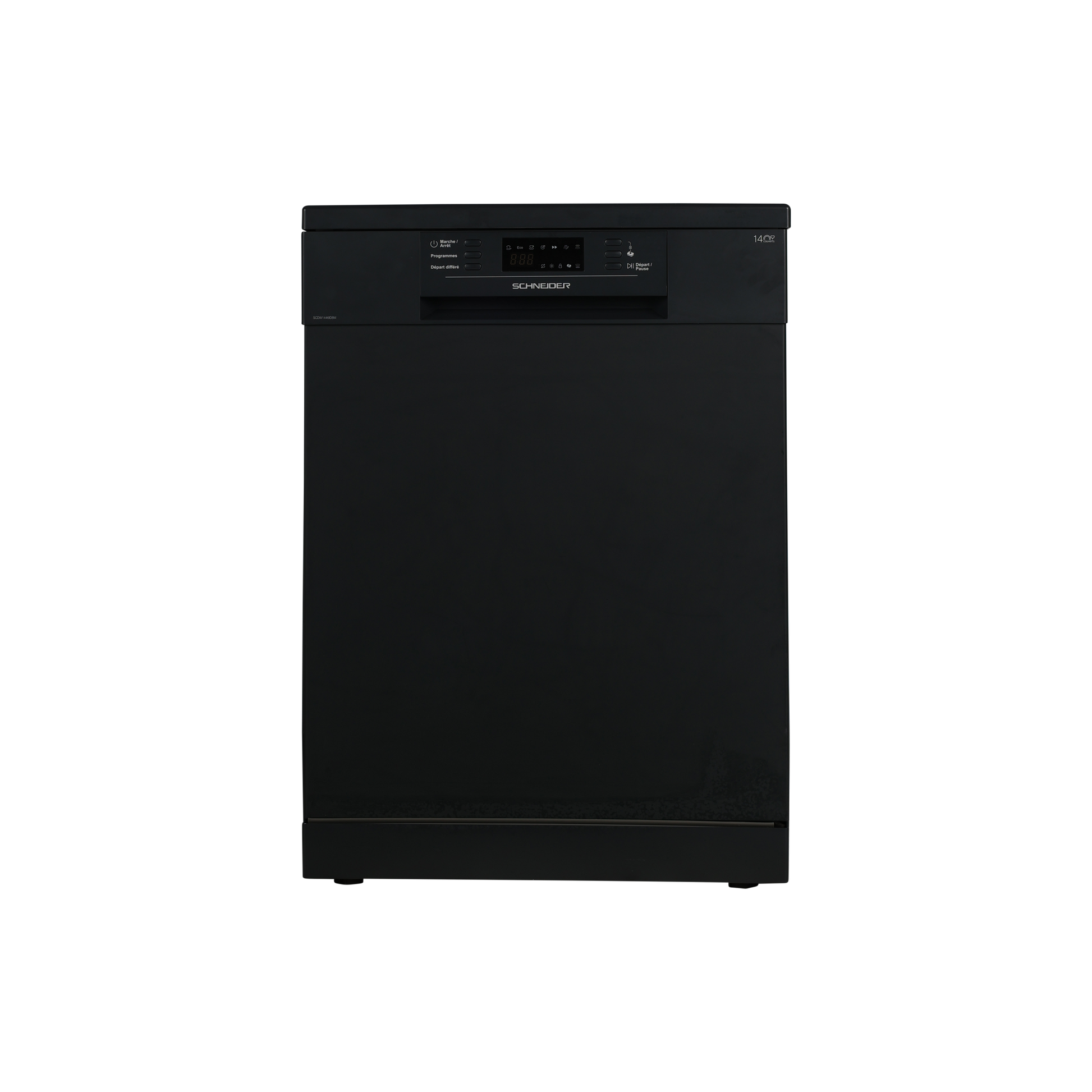 Lave-Vaisselle Pose Libre 14 Cvts Reconditionné SCHNEIDER SCDW1446IDBM : vue de face