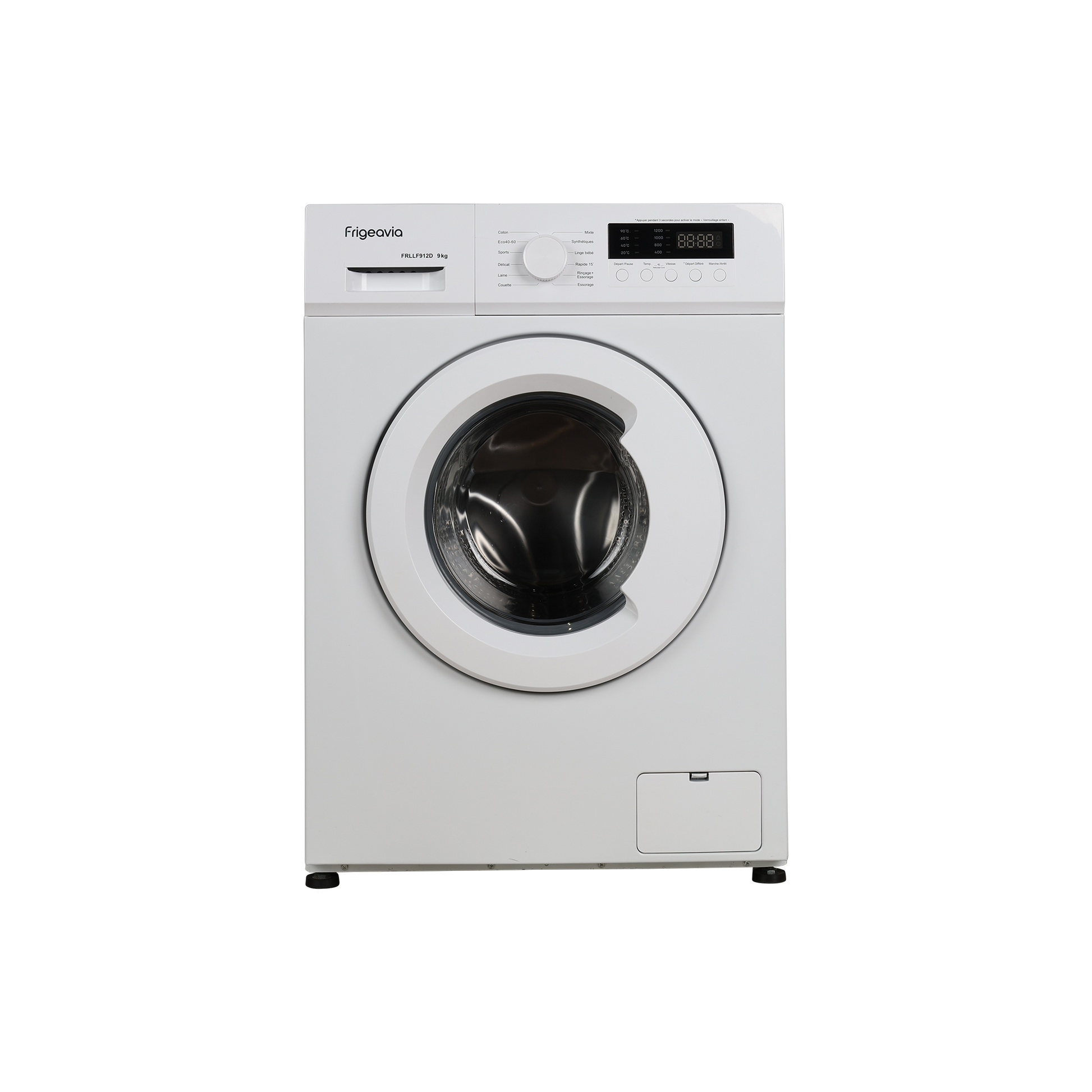 Lave-Linge Hublot 9 kg Reconditionné FRIGEAVIA FRLLF912D : vue de face