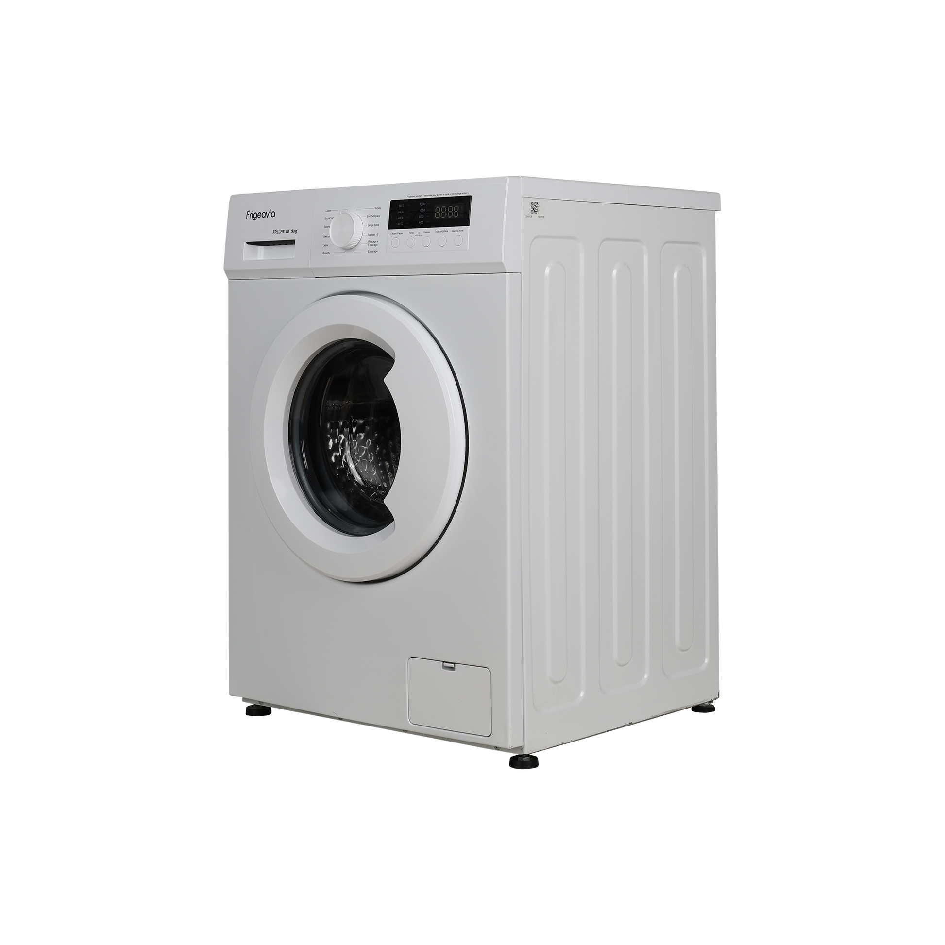 Lave-Linge Hublot 9 kg Reconditionné FRIGEAVIA FRLLF912D : vue du côté gauche