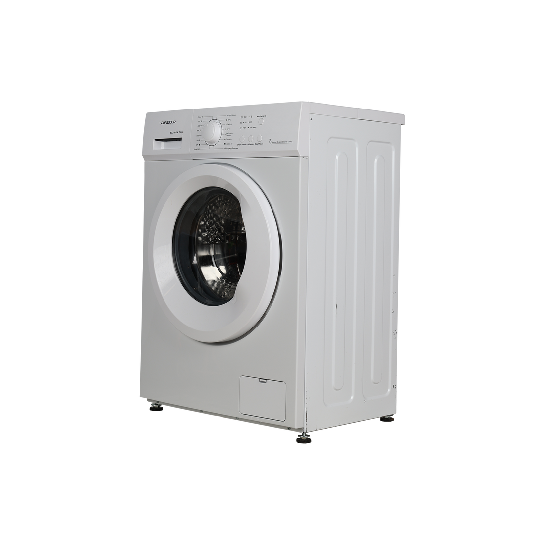 Lave-Linge Hublot 7 kg Reconditionné SCHNEIDER SCFL7B12W : vue du côté gauche