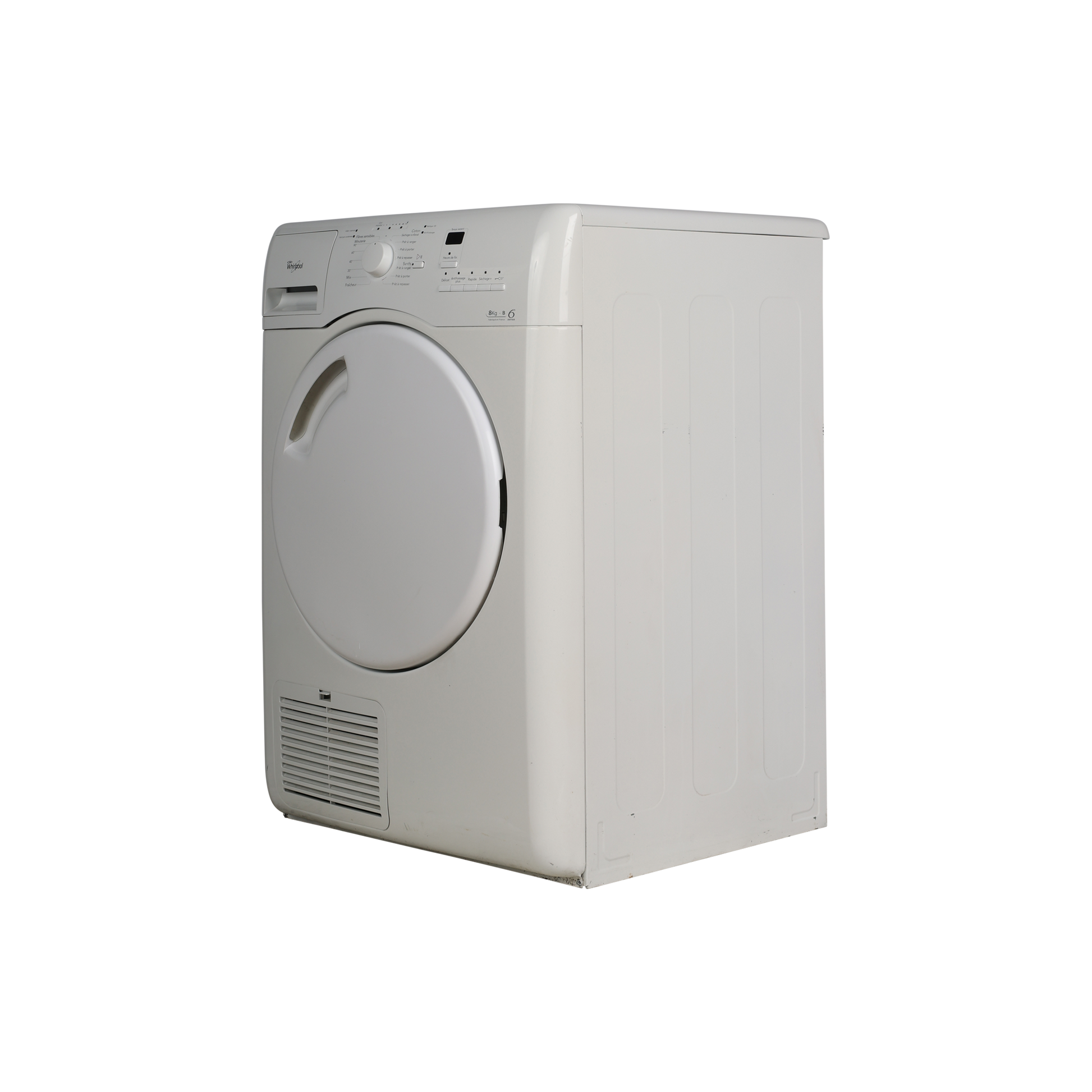 Seche-Linge Condensation 8 kg Reconditionné WHIRLPOOL AZB 8220 : vue du côté gauche
