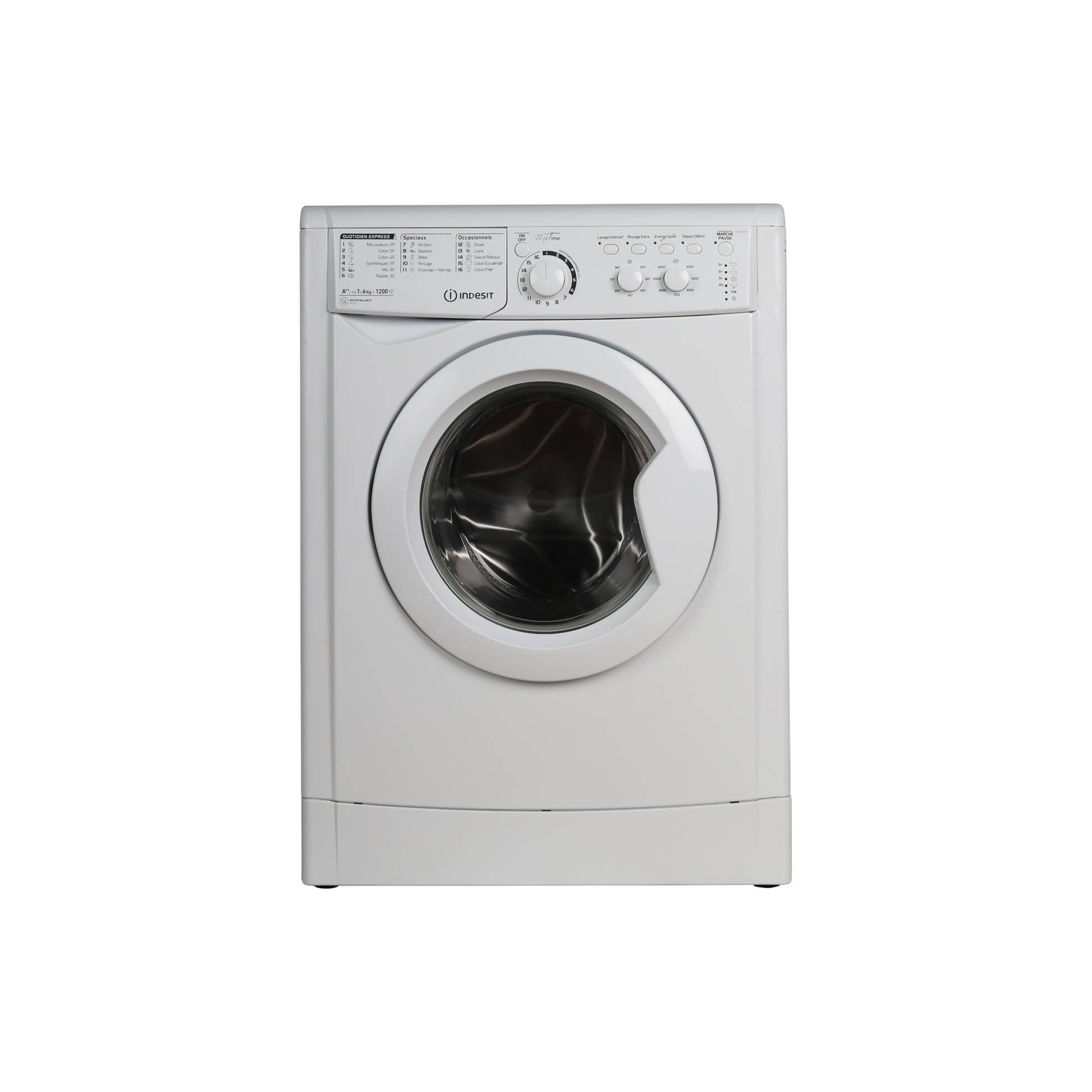 Lave-Linge Hublot 6 kg Reconditionné INDESIT EWC 61252 W FR : vue de face