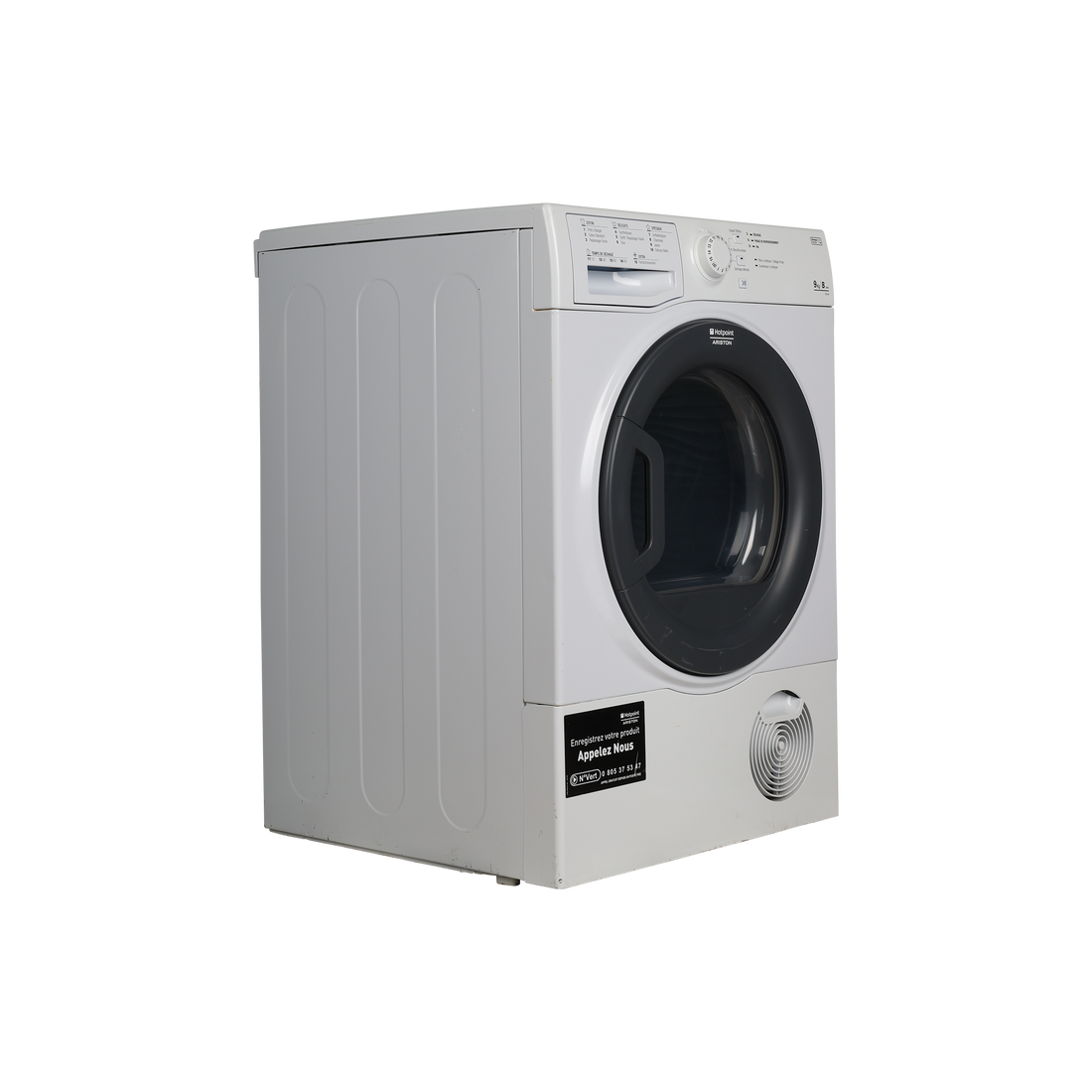 Seche-Linge Condensation 9 kg Reconditionné HOTPOINT TCS 93 BGH FR : vue du côté droit
