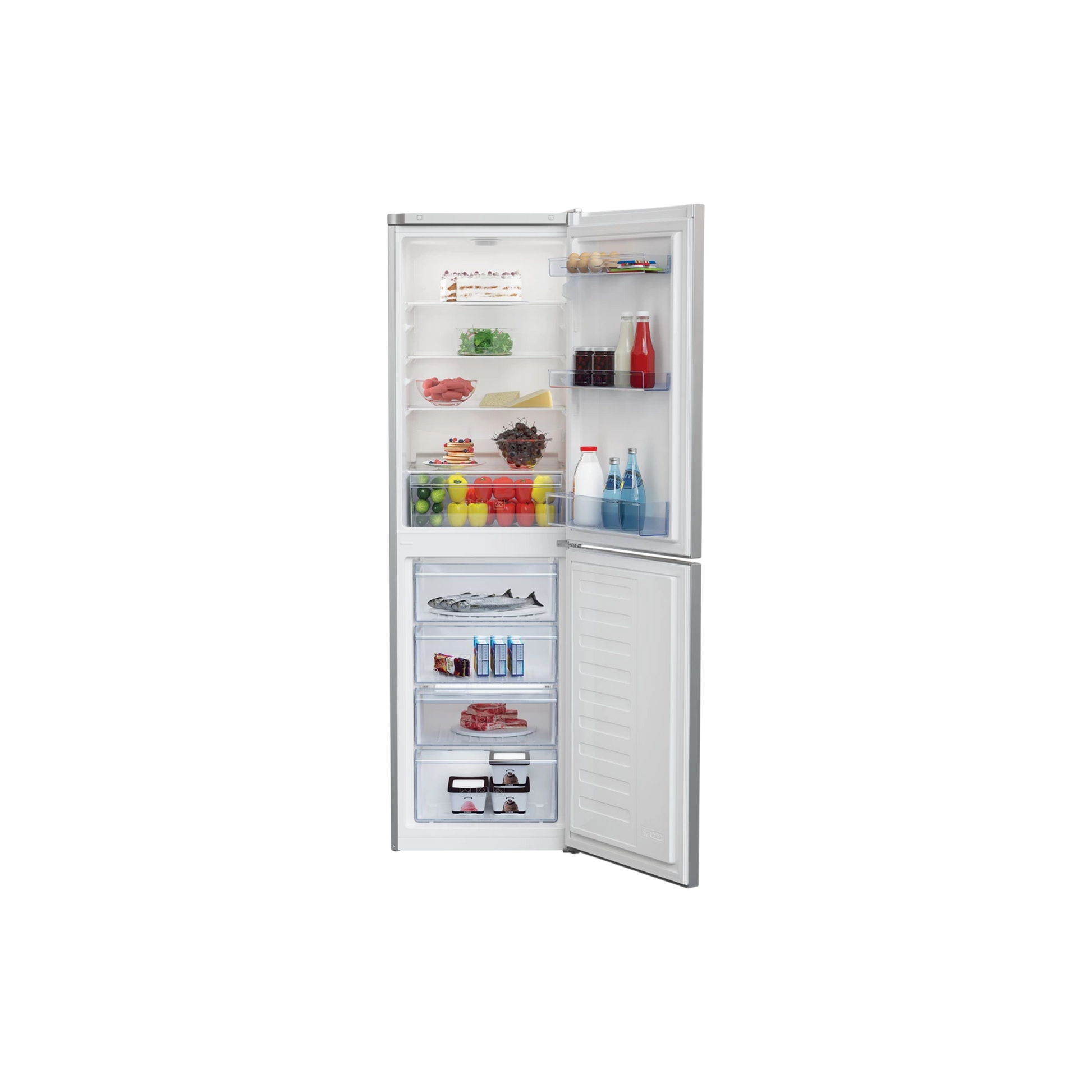 Réfrigérateur Avec Congélateur 291 L Reconditionné BEKO RCSA330K30SN : vue de l'intérieur