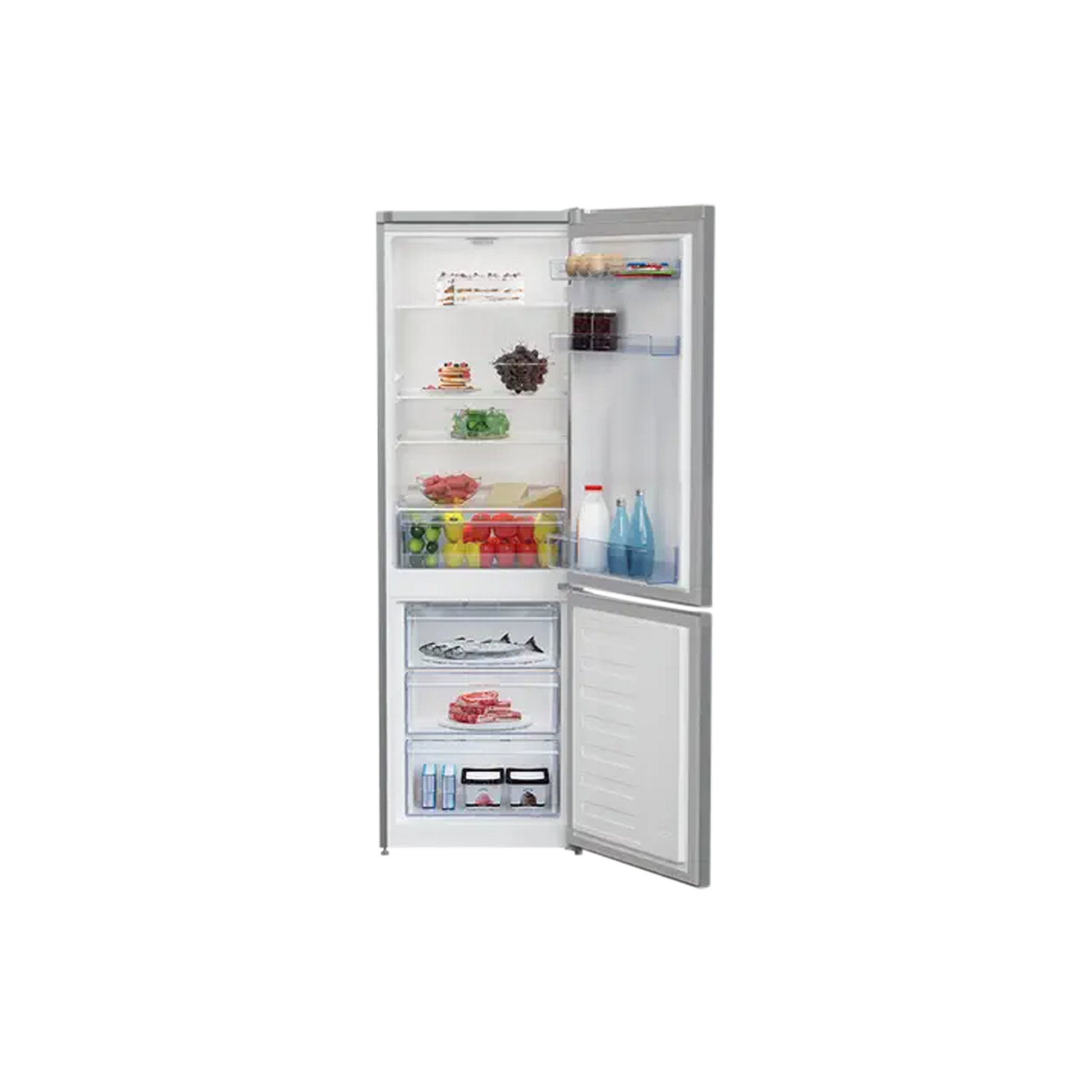 Réfrigérateur Avec Congélateur 0 L Reconditionné BEKO RCSA270K30SN : vue de l'intérieur