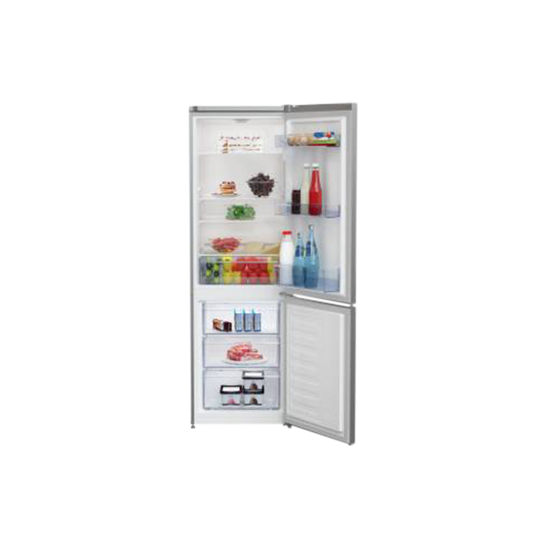 Réfrigérateur Avec Congélateur 262 L Reconditionné BEKO CSG3571S : vue de l'intérieur