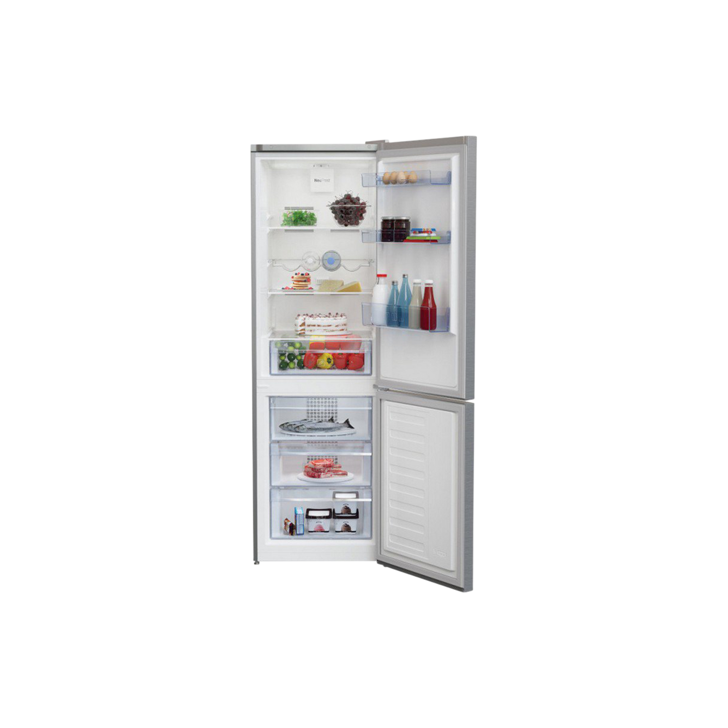 Réfrigérateur Avec Congélateur 251 L Reconditionné BEKO RCHA270K30XBN : vue de l'intérieur