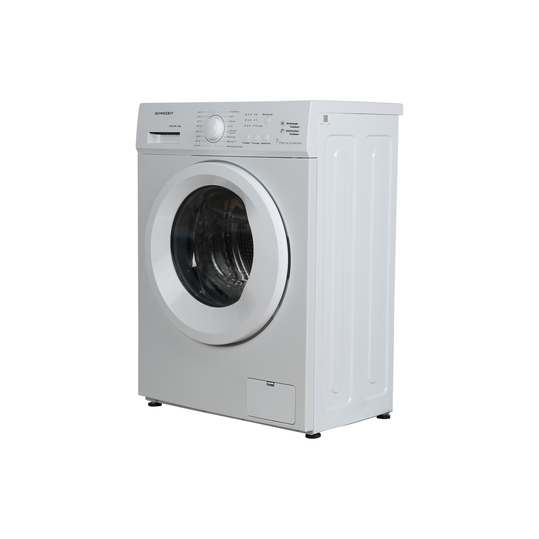 Lave-Linge Hublot 6 kg Reconditionné SCHNEIDER SCFL6100 : vue du côté gauche