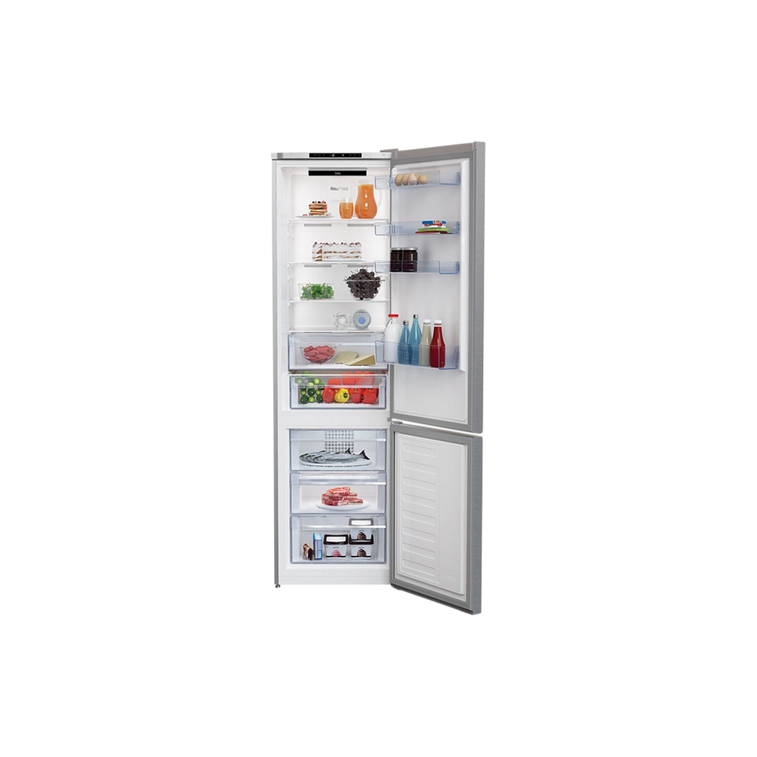 Réfrigérateur Avec Congélateur 324 L Reconditionné BEKO KG366I40XBCHN : vue de l'intérieur