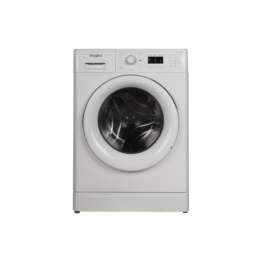 Lave-Linge Hublot 7 kg Reconditionné WHIRLPOOL FWL71452WFR : vue de face