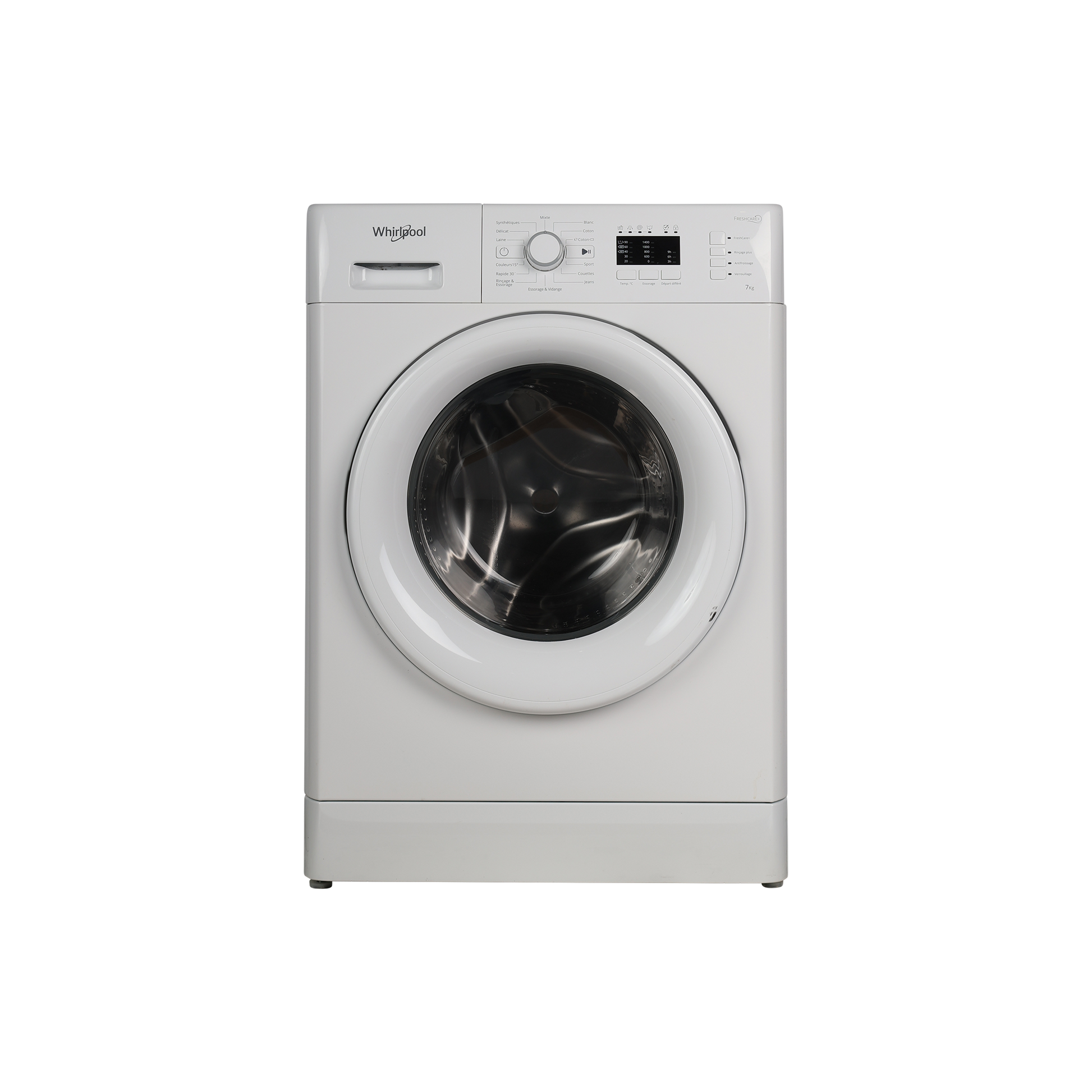 Lave-Linge Hublot 7 kg Reconditionné WHIRLPOOL FWL71452WFR : vue de face