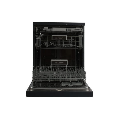 Lave-Vaisselle Pose Libre 14 Cvts Reconditionné SCHNEIDER SCDW1446IDBM : vue de l'intérieur
