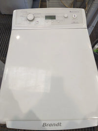 Seche-Linge Condensation 5 kg Reconditionné BRANDT ETE6730F : vue du haut ouverture et commandes