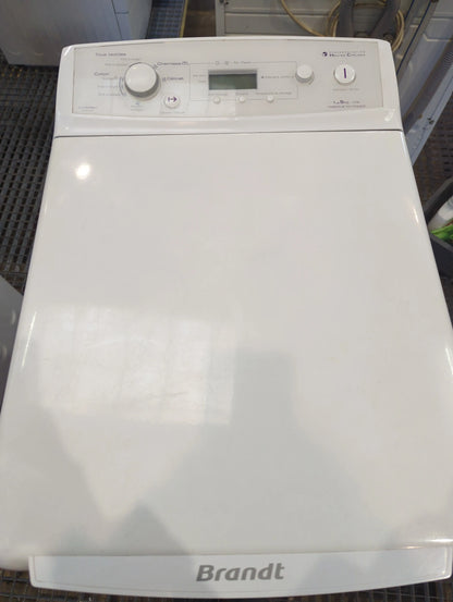 Seche-Linge Condensation 5 kg Reconditionné BRANDT ETE6730F : vue du haut ouverture et commandes