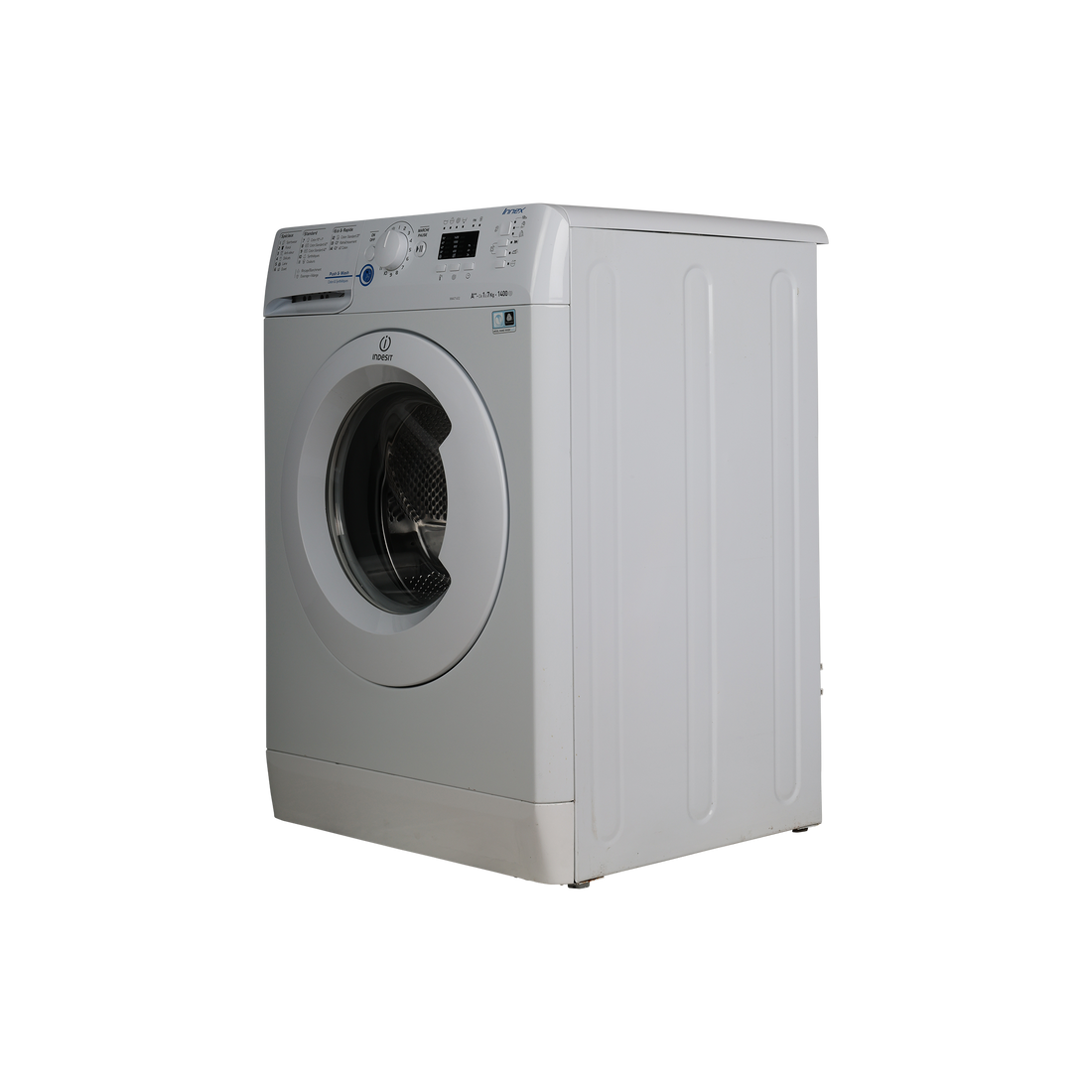 Lave-Linge Hublot 7 kg Reconditionné INDESIT XWA 71452 W FR : vue du côté gauche