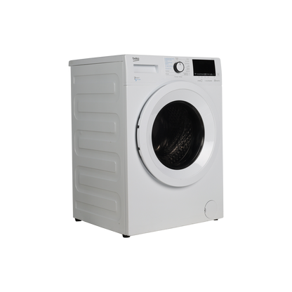 Lave-Linge Sechant 7 kg Reconditionné BEKO HWD7527WW : vue du côté droit