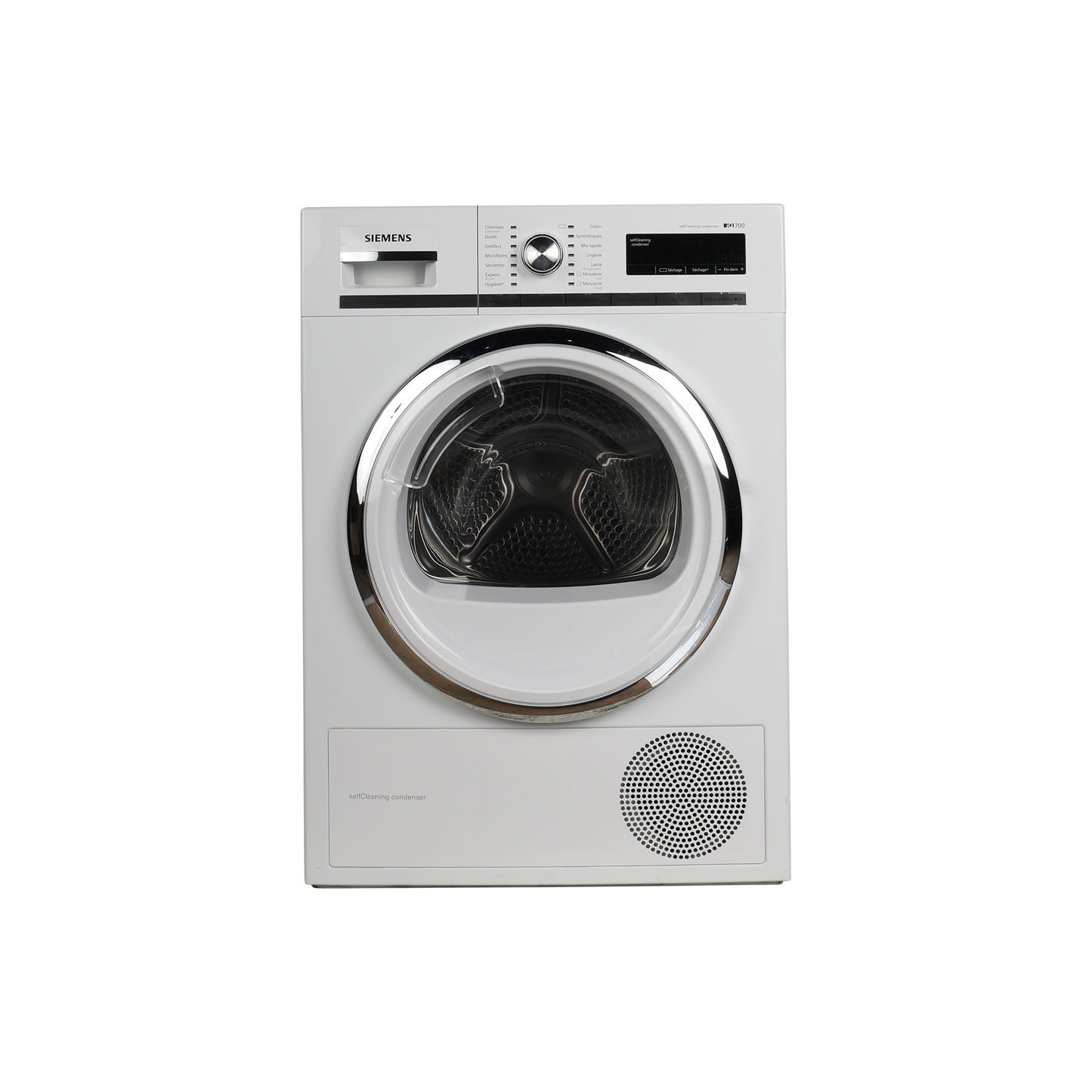 Seche-Linge Pompe À Chaleur 9 kg Reconditionné SIEMENS WT47W590FF : vue de face