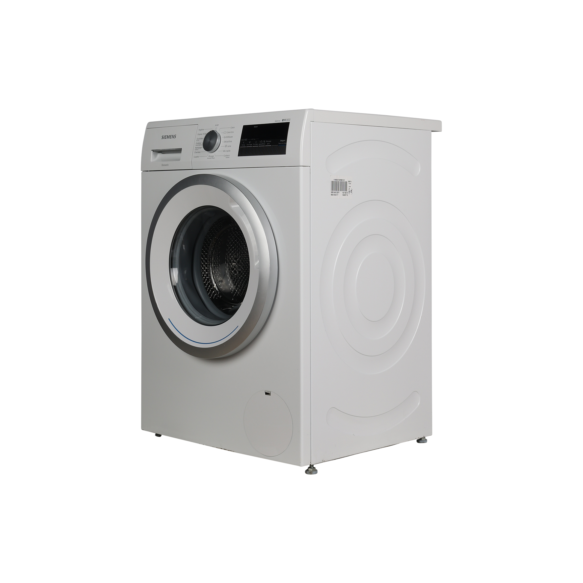 Lave-Linge Hublot 7 kg Reconditionné SIEMENS WM14N120FF : vue du côté gauche