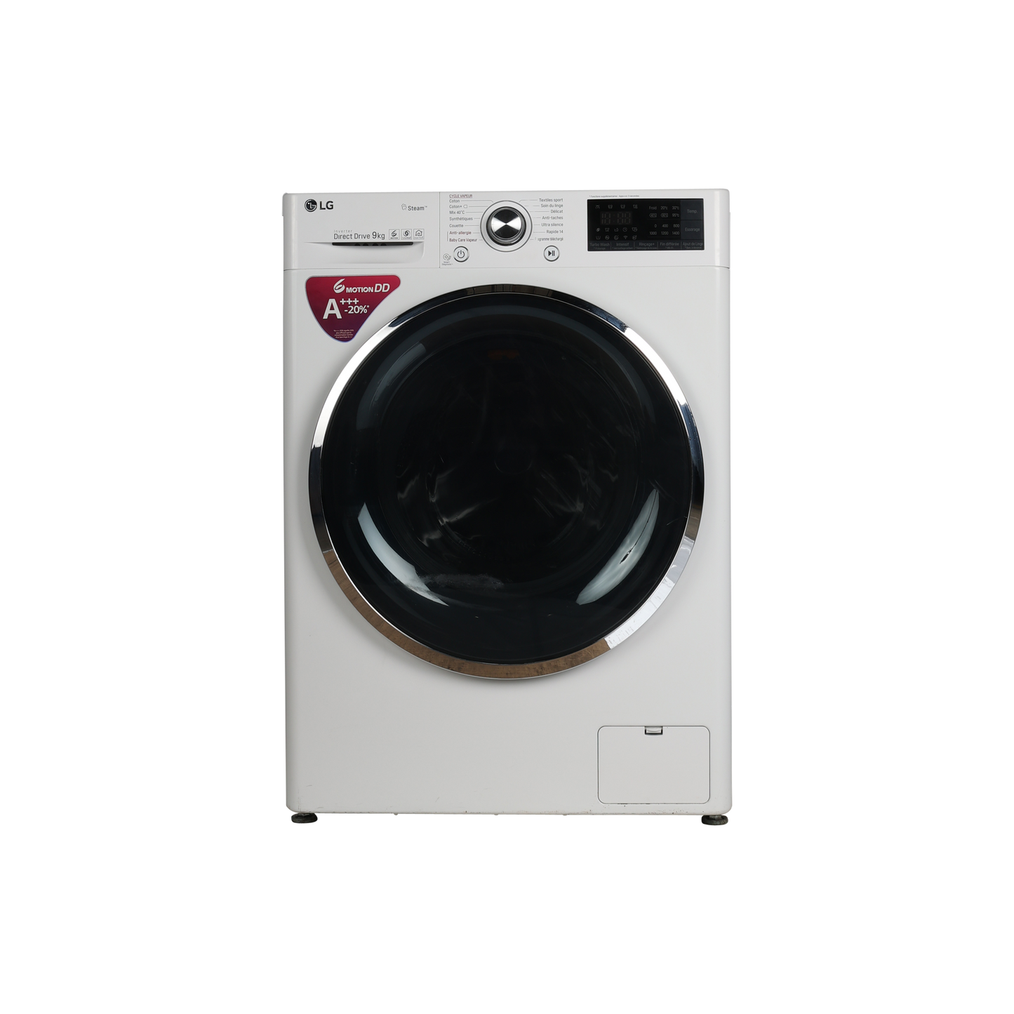 Lave-Linge Hublot 9 kg Reconditionné LG F94J72WHST : vue de face