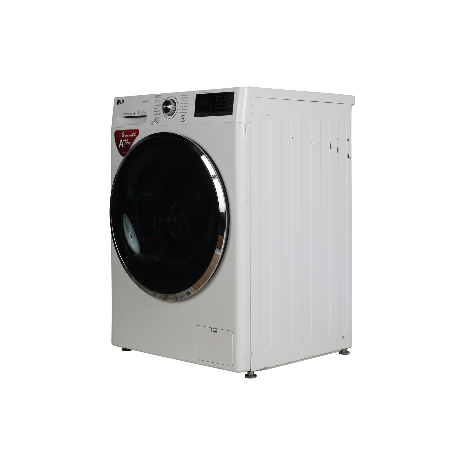 Lave-Linge Hublot 9 kg Reconditionné LG F94J72WHST : vue du côté gauche
