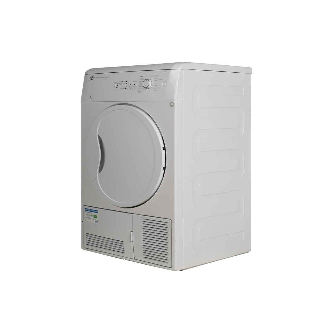 Seche-Linge Condensation 7 kg Reconditionné BEKO DC7132 : vue du côté gauche