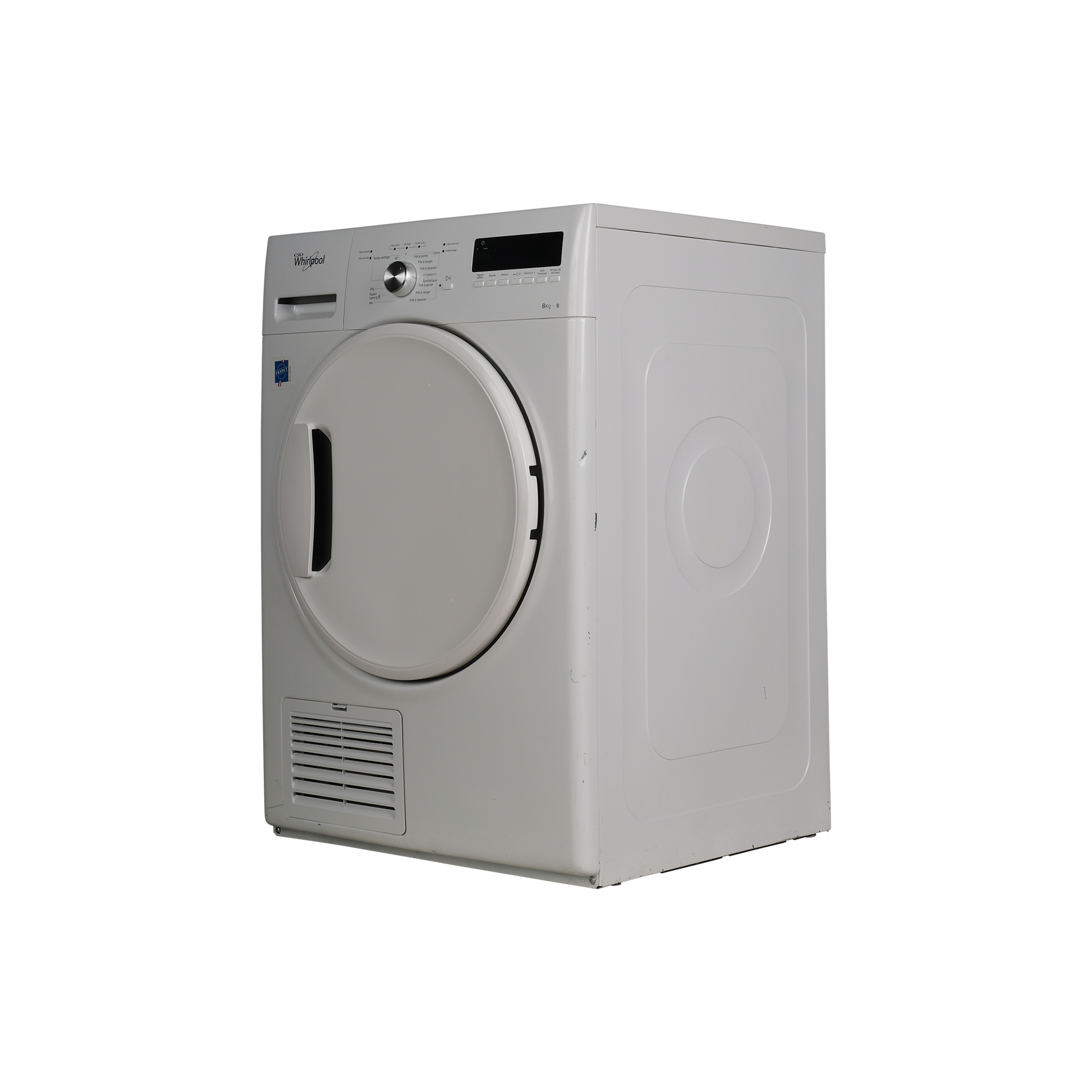 Seche-Linge Condensation 8 kg Reconditionné WHIRLPOOL DDLX 80112 : vue du côté gauche