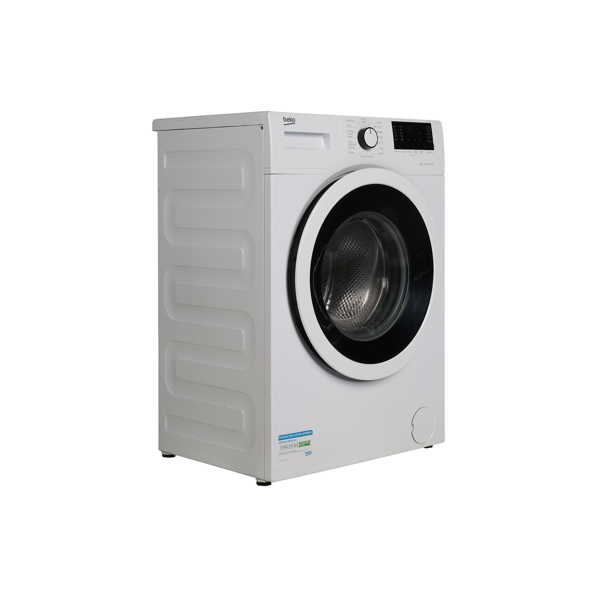 Lave-Linge Hublot 6 kg Reconditionné BEKO WCY6100 : vue du côté droit