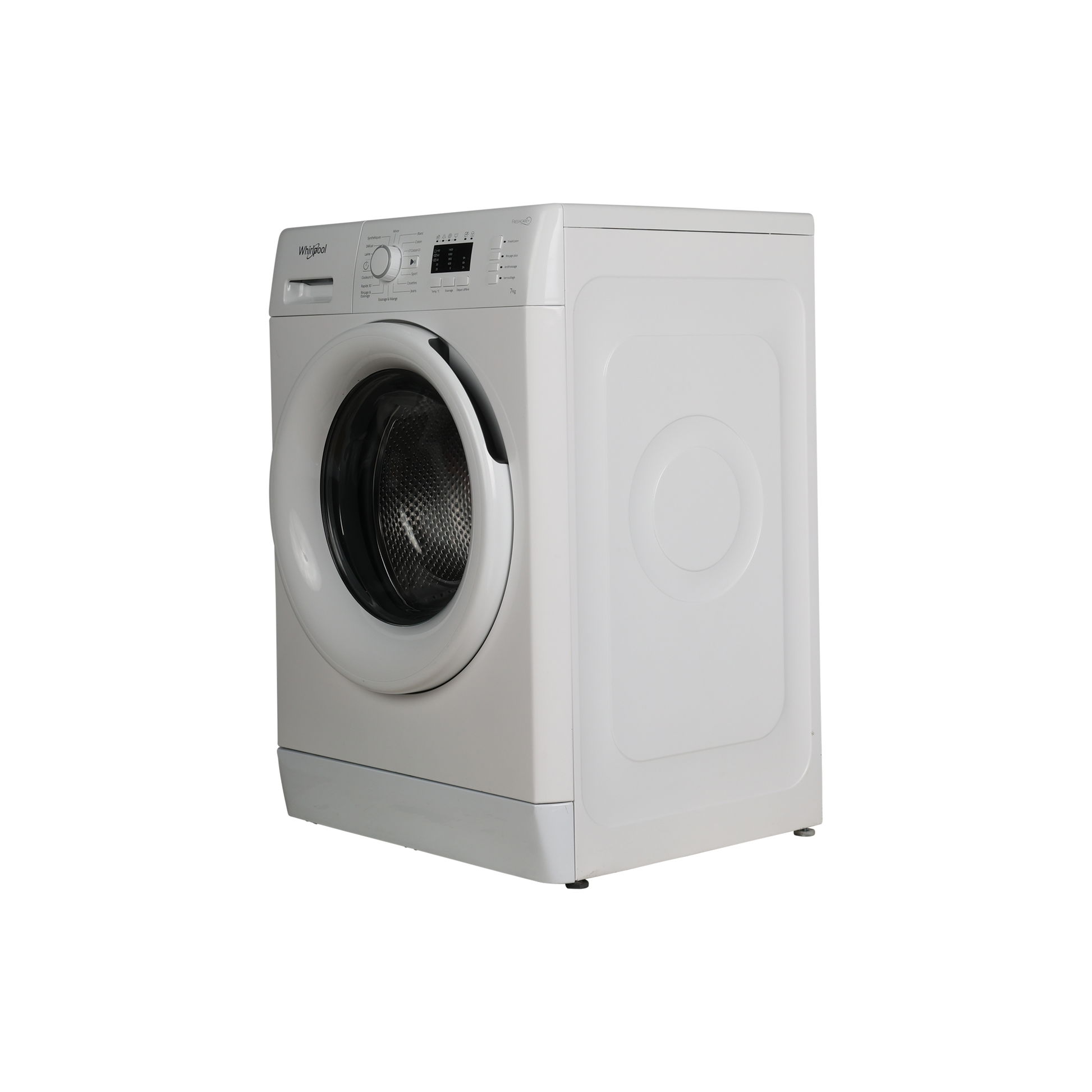 Lave-Linge Hublot 7 kg Reconditionné WHIRLPOOL FWL71452WFR : vue du côté gauche