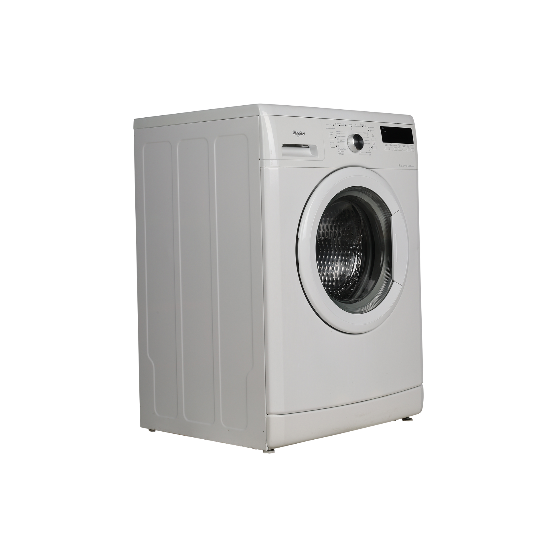 Lave-Linge Hublot 8 kg Reconditionné WHIRLPOOL AWOD 2836 : vue du côté droit
