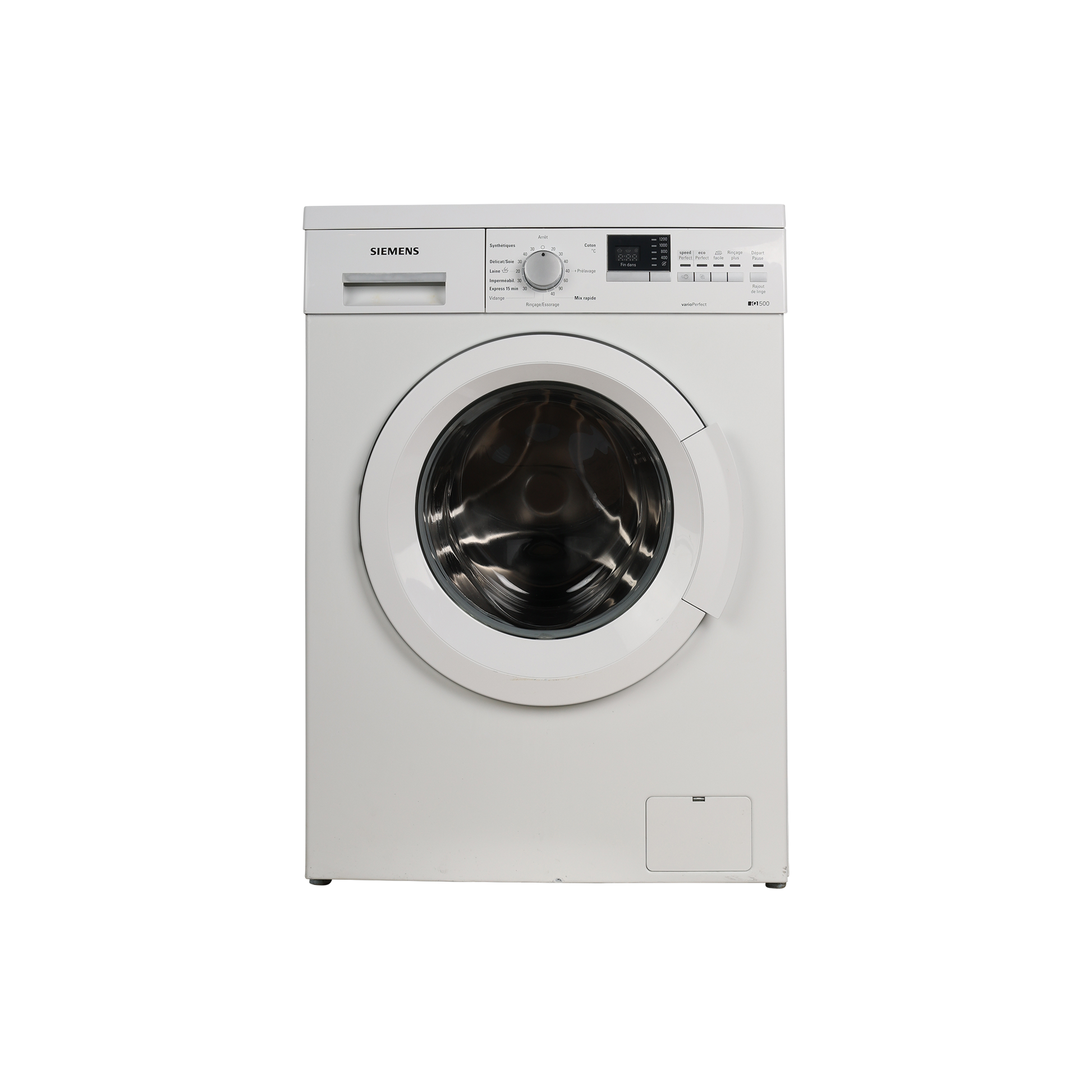 Lave-Linge Hublot 8 kg Reconditionné SIEMENS WM12Q320FF : vue de face