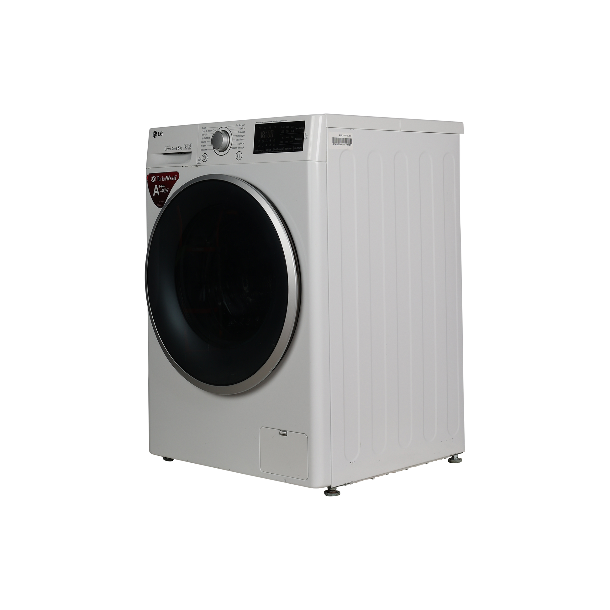 Lave-Linge Hublot 8 kg Reconditionné LG F82841WH : vue du côté gauche