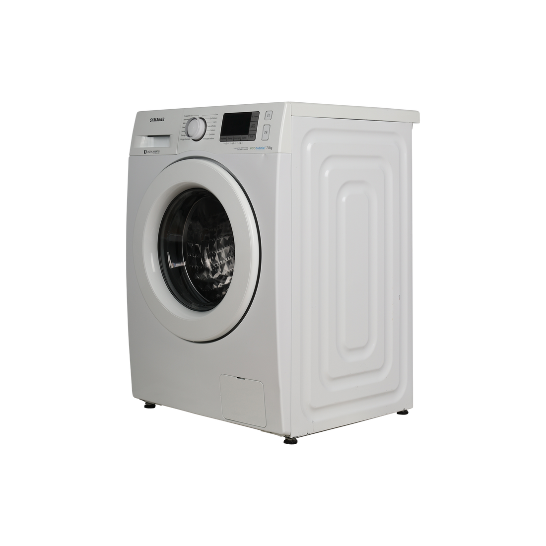 Lave-Linge Hublot 7 kg Reconditionné SAMSUNG WF70F5E3U4W : vue du côté gauche