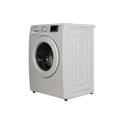 Lave-Linge Hublot 7 kg Reconditionné SAMSUNG WF70F5E3U4W : vue du côté gauche