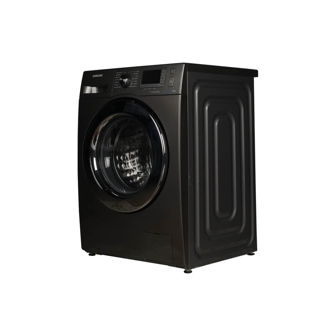 Lave-Linge Hublot 7 kg Reconditionné SAMSUNG WF70F5E5W4X : vue du côté gauche